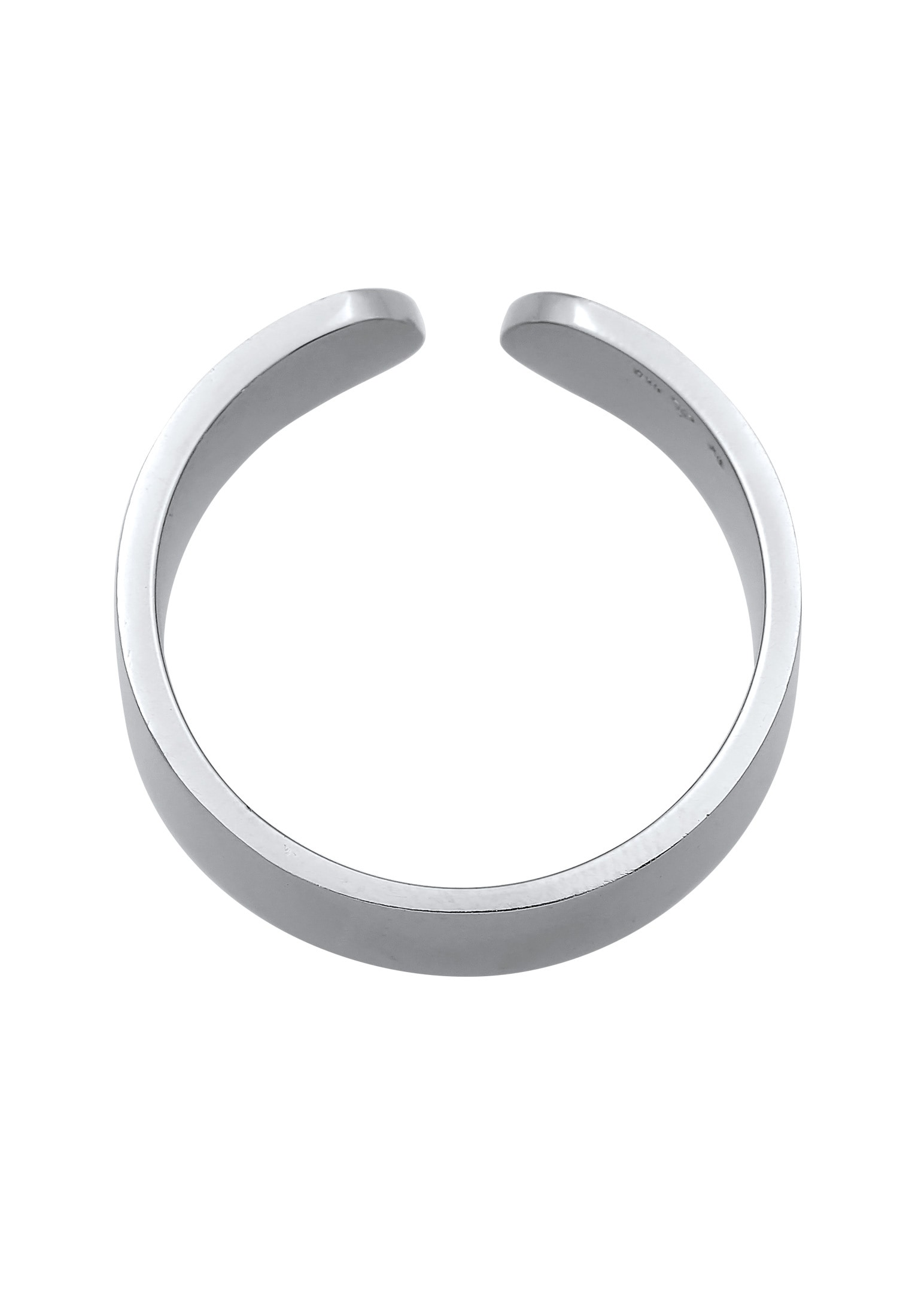 BAUR | Kuzzoi Offen Design 925 »Bandring Silber« Silberring Klares bestellen