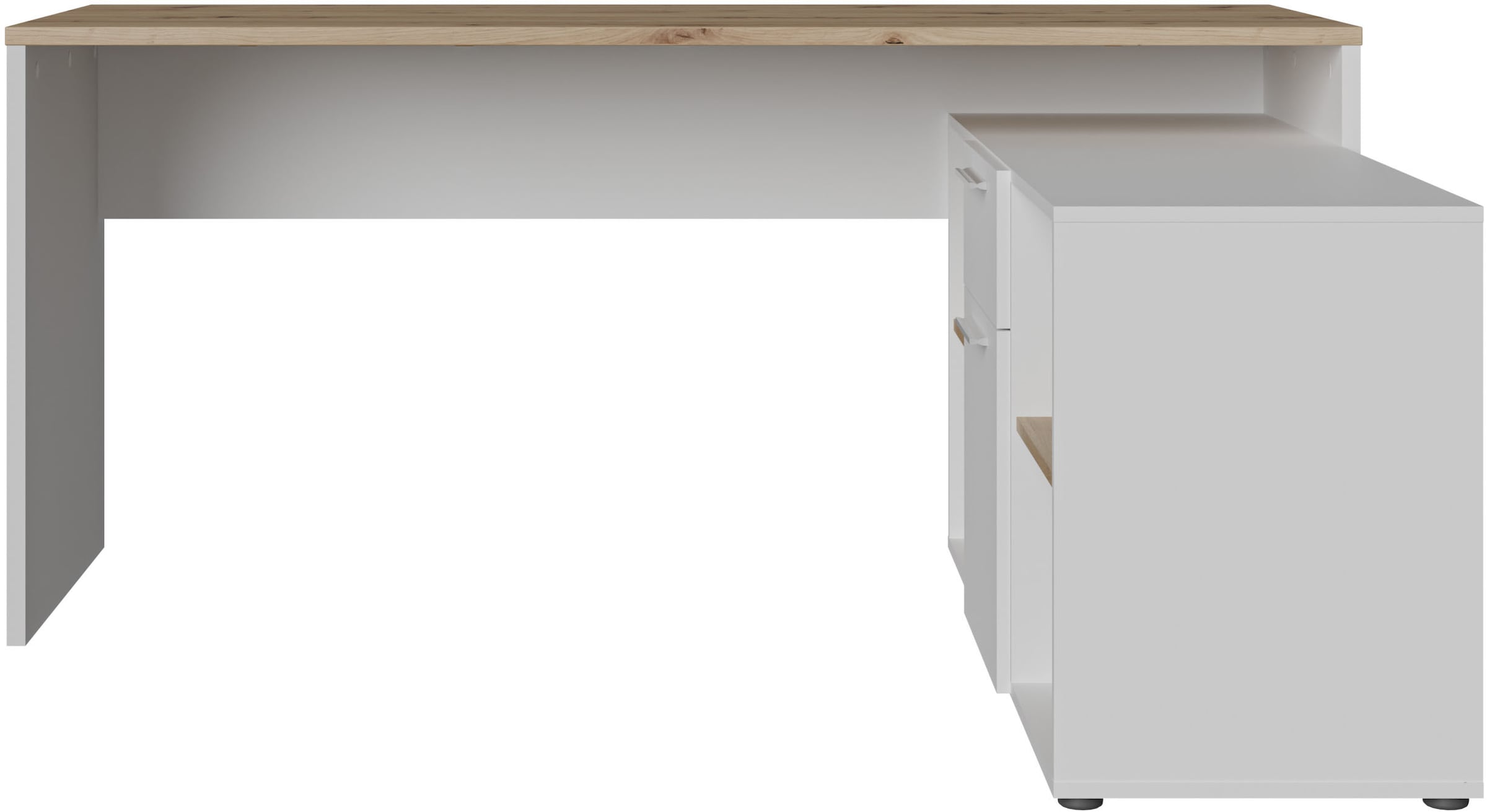 FORTE Eckschreibtisch "Contra Costa" B/H/T 160/73,5/128 cm, Über-Eck-Lösung günstig online kaufen