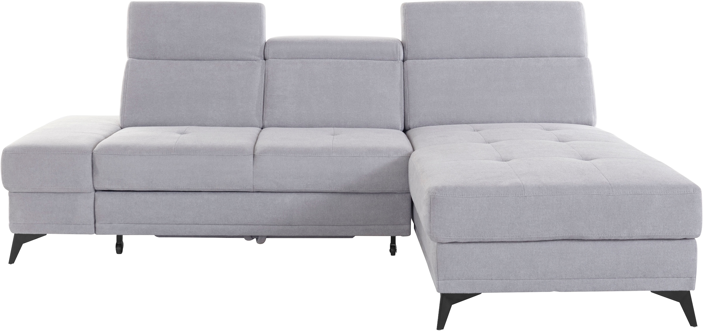 Home affaire Ecksofa "Cardiz L-Form" inkl.Kopfteilverstellung und Federkern günstig online kaufen