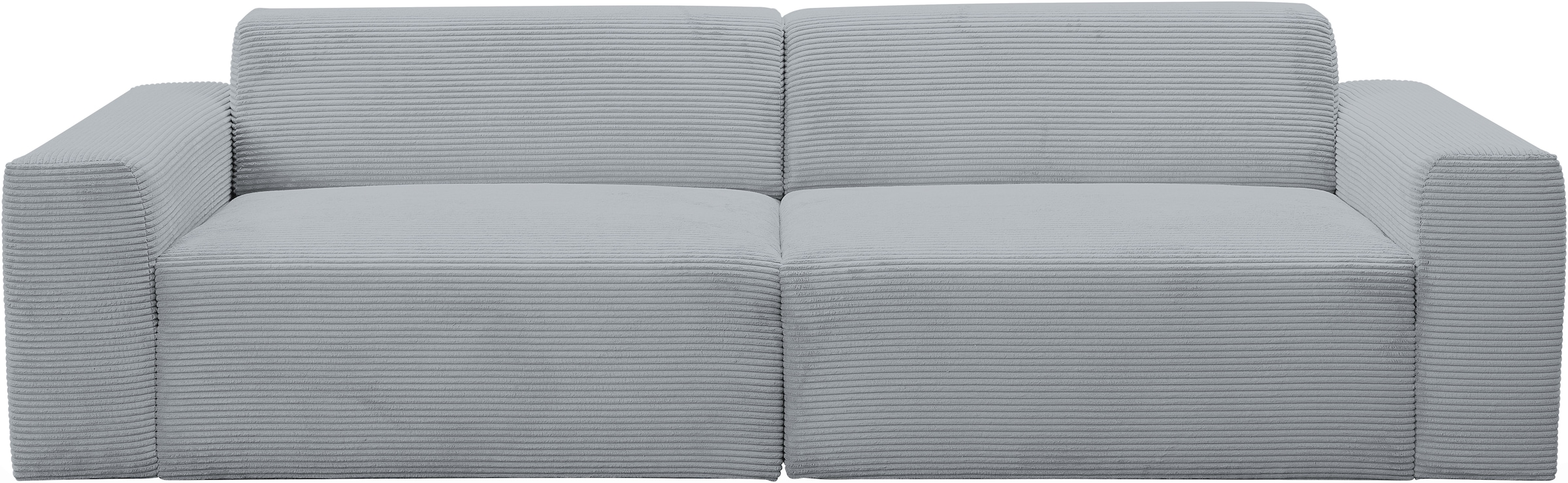 WERK2 Sofa »Zeus 3-Sitzer, Big-Sofa, Breite 256cm, Tiefe 105cm, modern und bequem«, Curvy Trend 3-Sitzer mit urbaner Optik