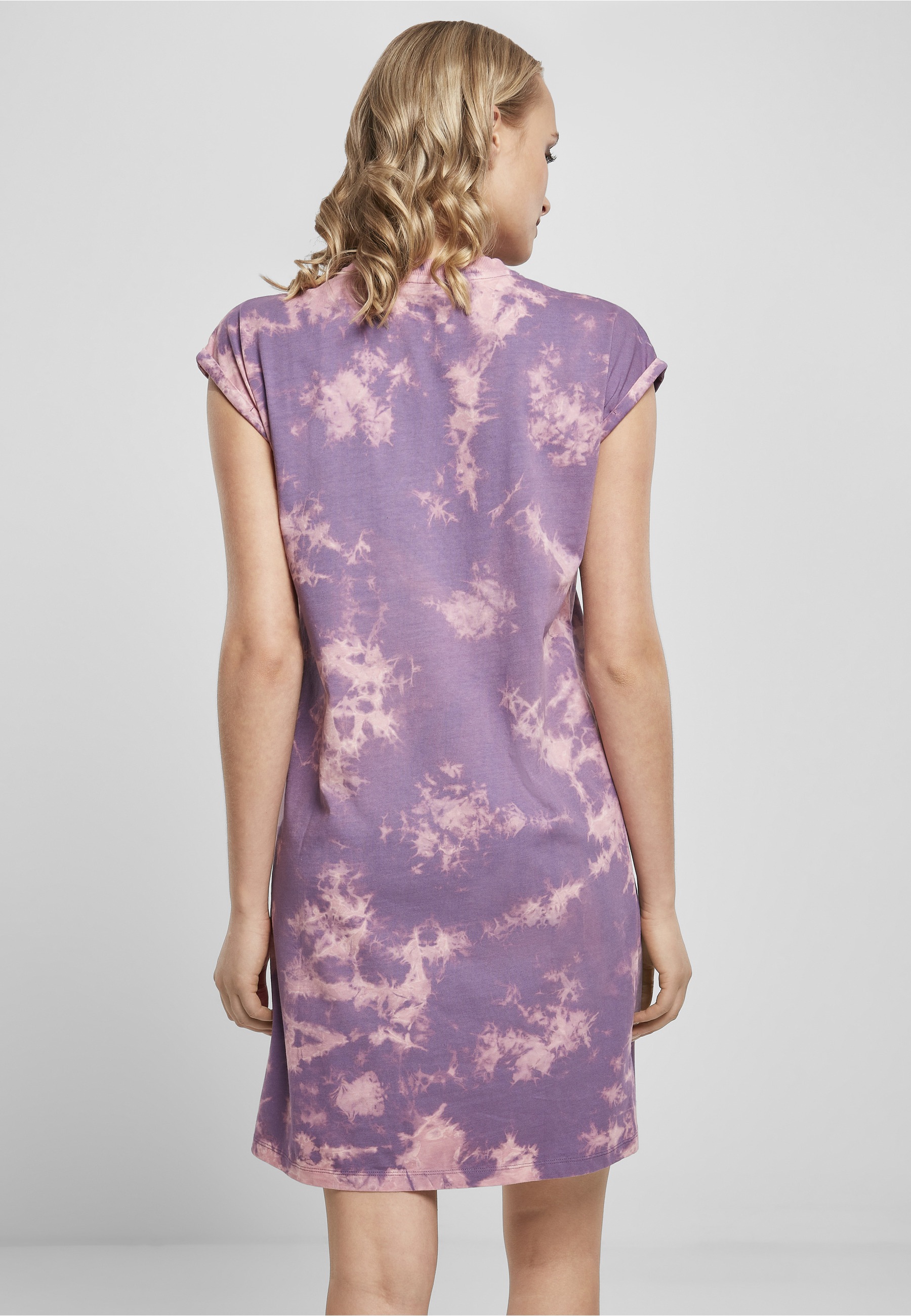 URBAN CLASSICS Shirtkleid »Urban Classics Damen Ladies Bleached Dress« 1 Stk. tlg.