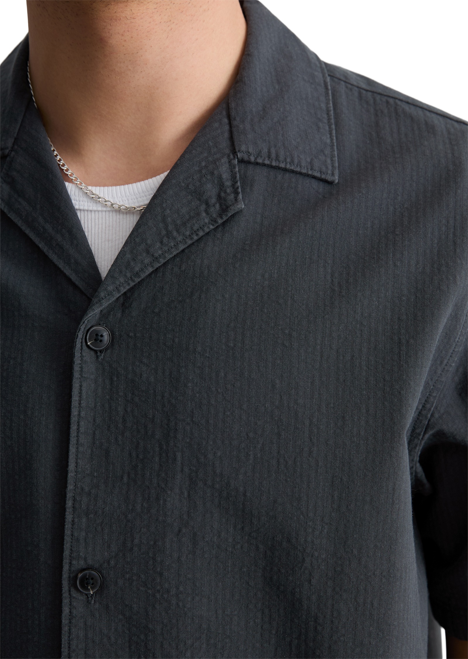 Marc O'Polo DENIM Kurzarmhemd »aus reiner Bio-Baumwolle«
