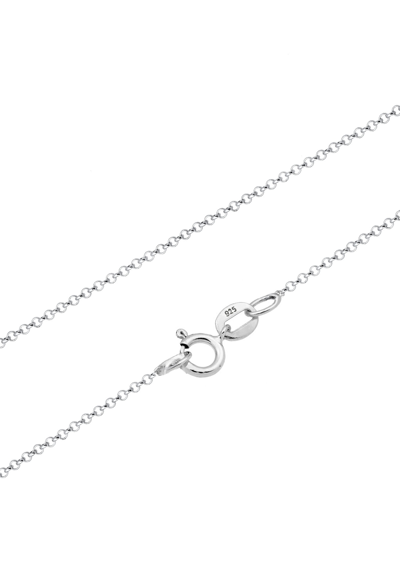 Elli Kette mit Anhänger »Erbskette Kreis Plättchen Geo Design 925 Sterling Silber«