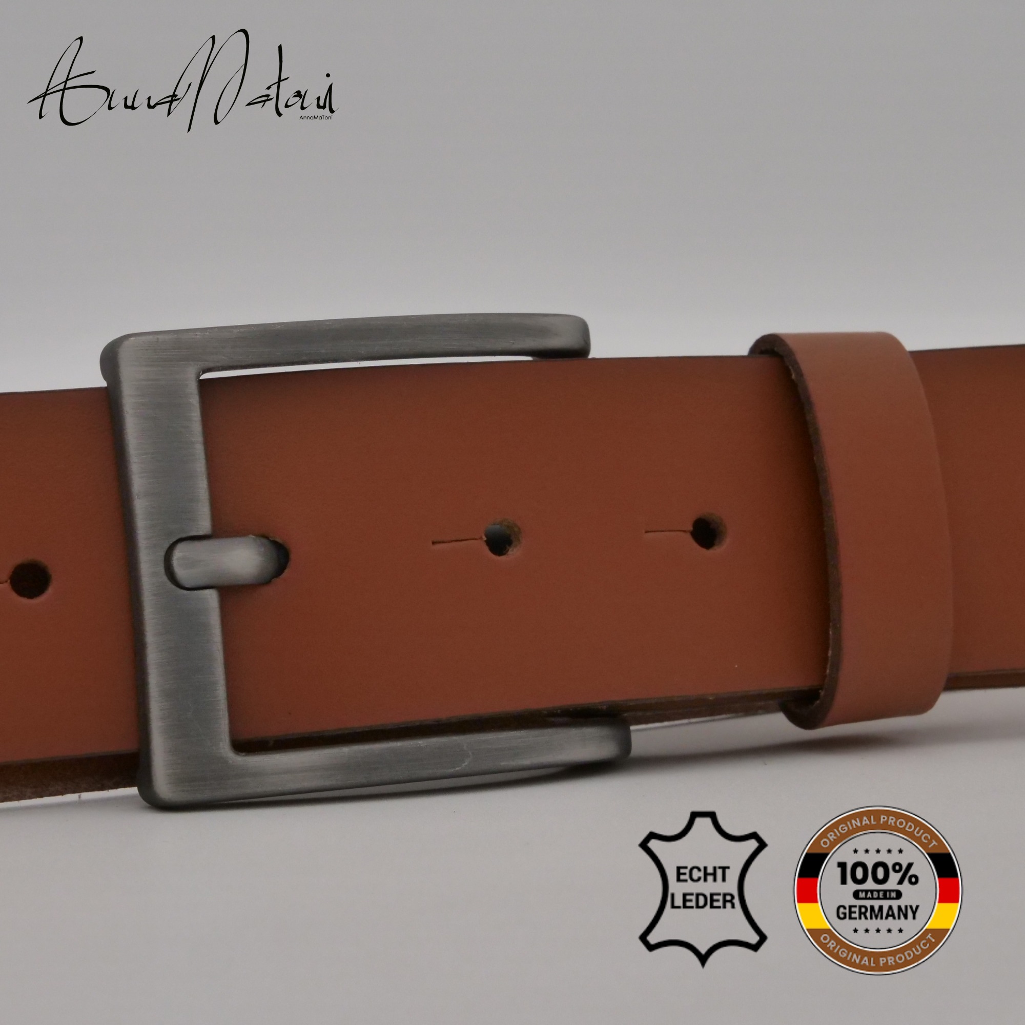 AnnaMatoni Ledergürtel "AnnaMatoni Herren Ledergürtel Zeitloses Design Gürt günstig online kaufen