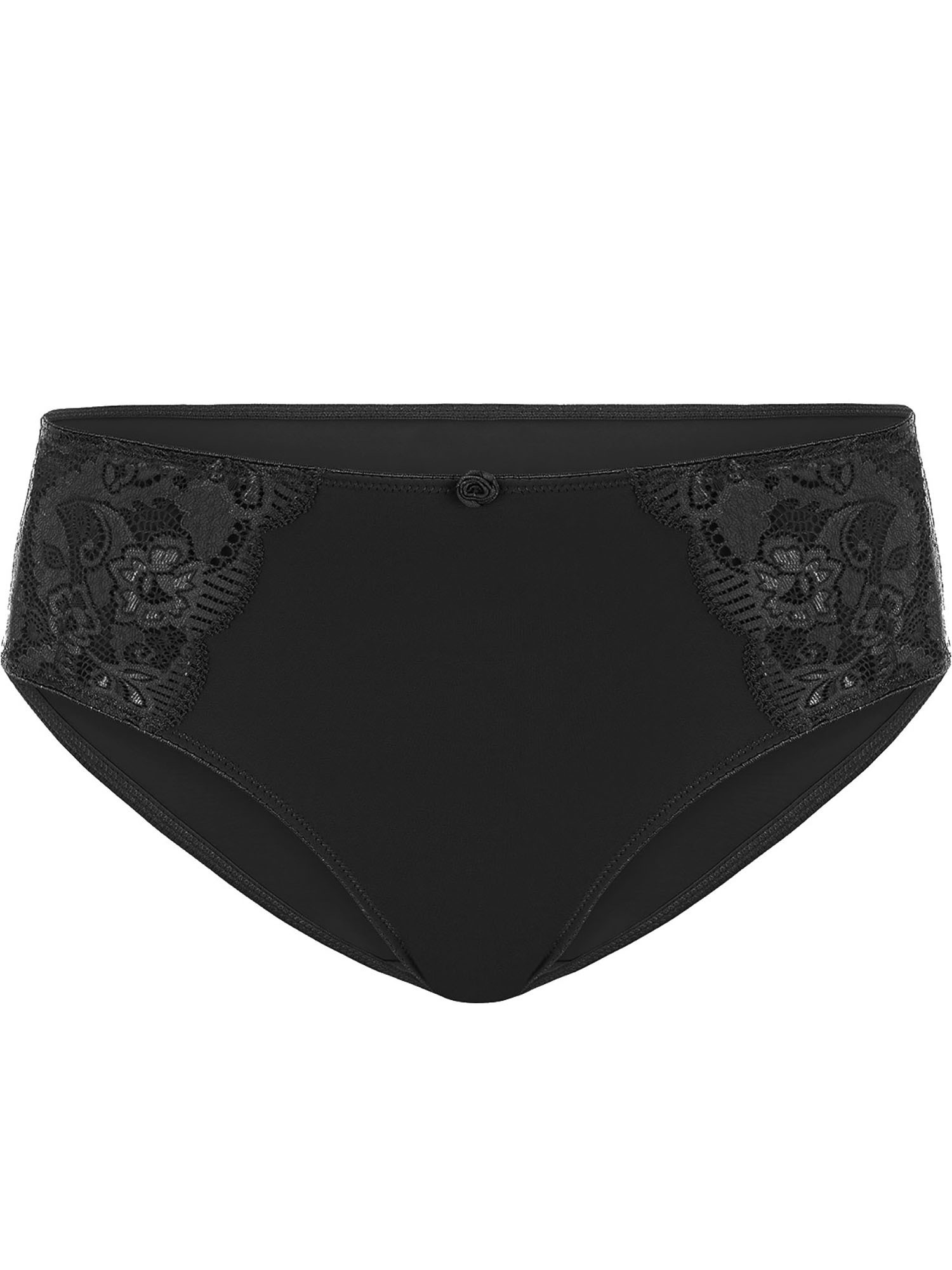 SUSA Damen Slip "Damen Slip Latina", Gr. 38, schwarz, Spitze, Obermaterial: 78% Polyamid PA. 16% Elasthan EL. 6% Baumwolle CO., Unterhosen