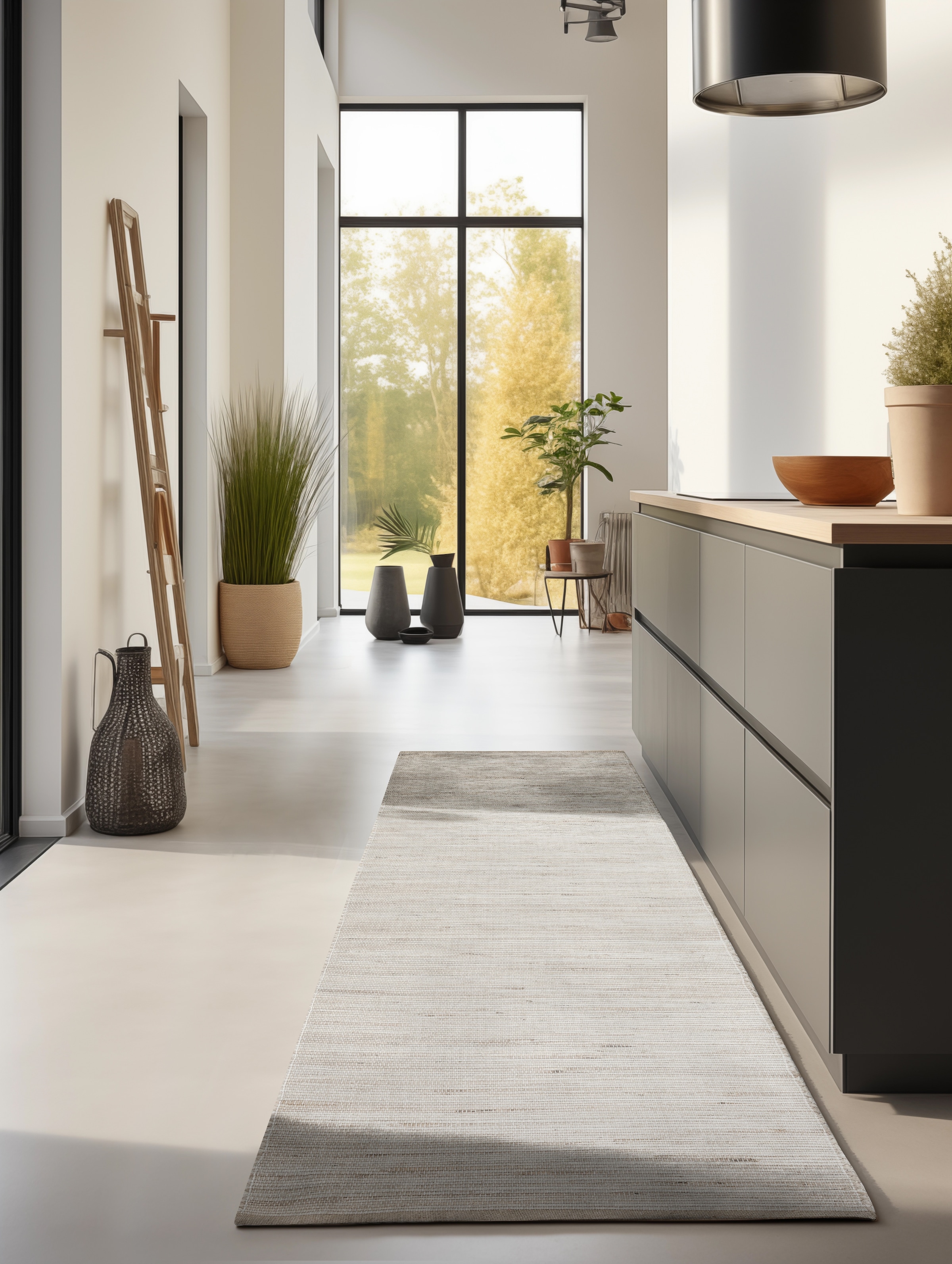 HANSE Home Teppich »Dhaka Juteteppich«, rechteckig, 5 mm Höhe, Läufer, handgewebt, Jute, Wolle, Natur, Wohnzimmer, Flur, Klassisch