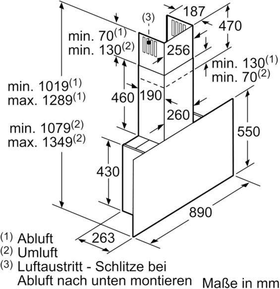 BOSCH Kopffreihaube »DWF97RV60«, Serie 8