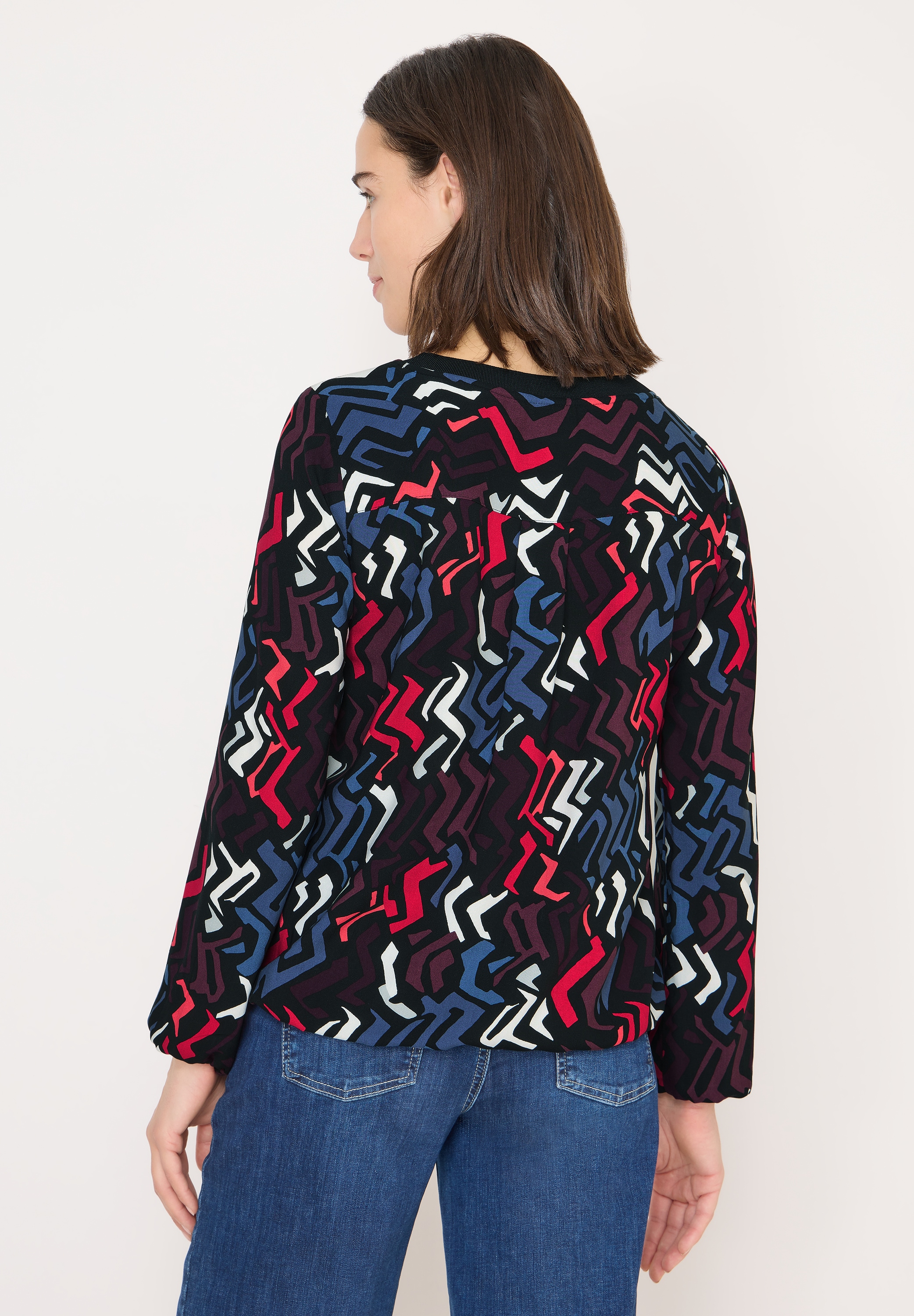 Cecil Langarmbluse mit grafischem Muster