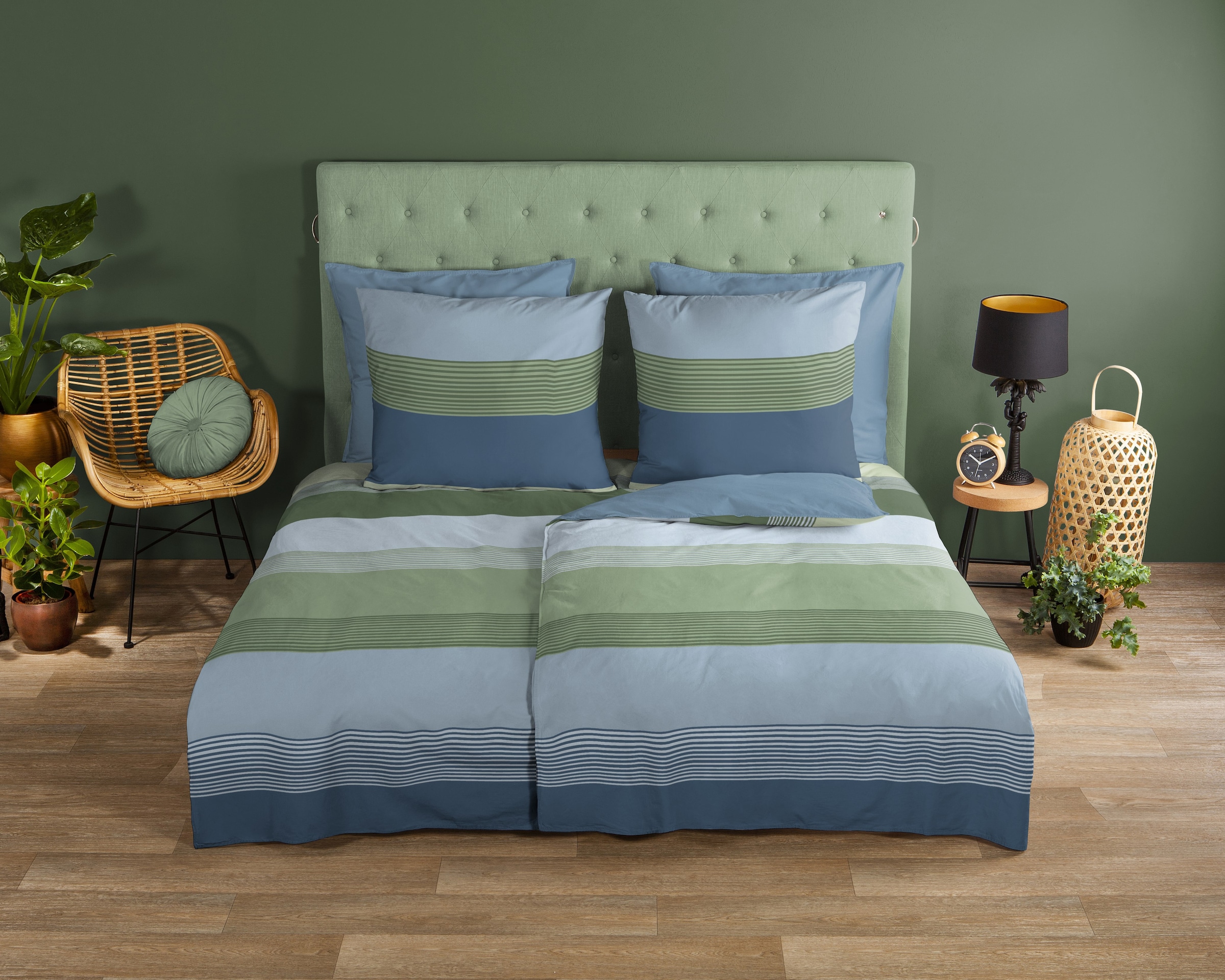 good morning Wendebettwäsche "Mali" 2 Stk. tlg. Baumwolle, Renforcé, Reißve günstig online kaufen