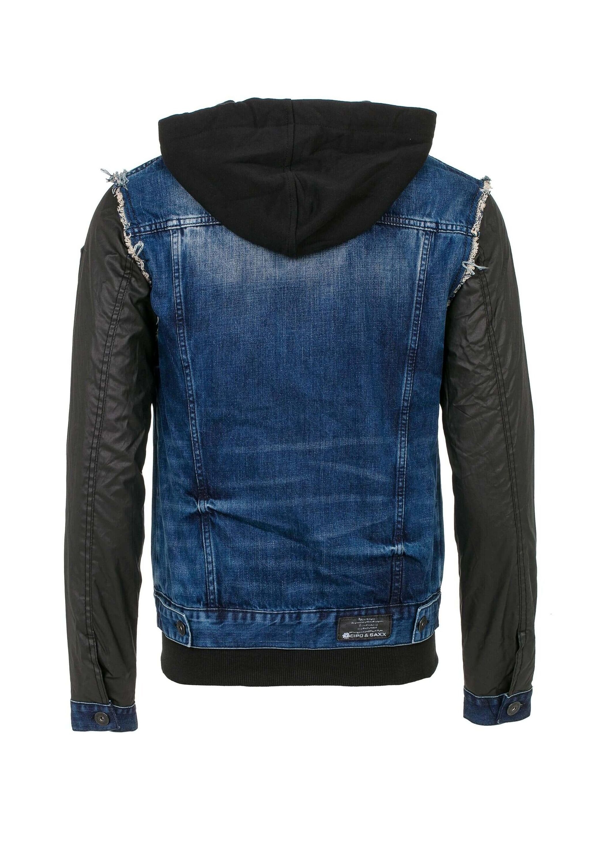 Cipo & Baxx Jeansjacke »Jacke«, ohne Kapuze, mit Metall Patch am Oberarm, C-1290