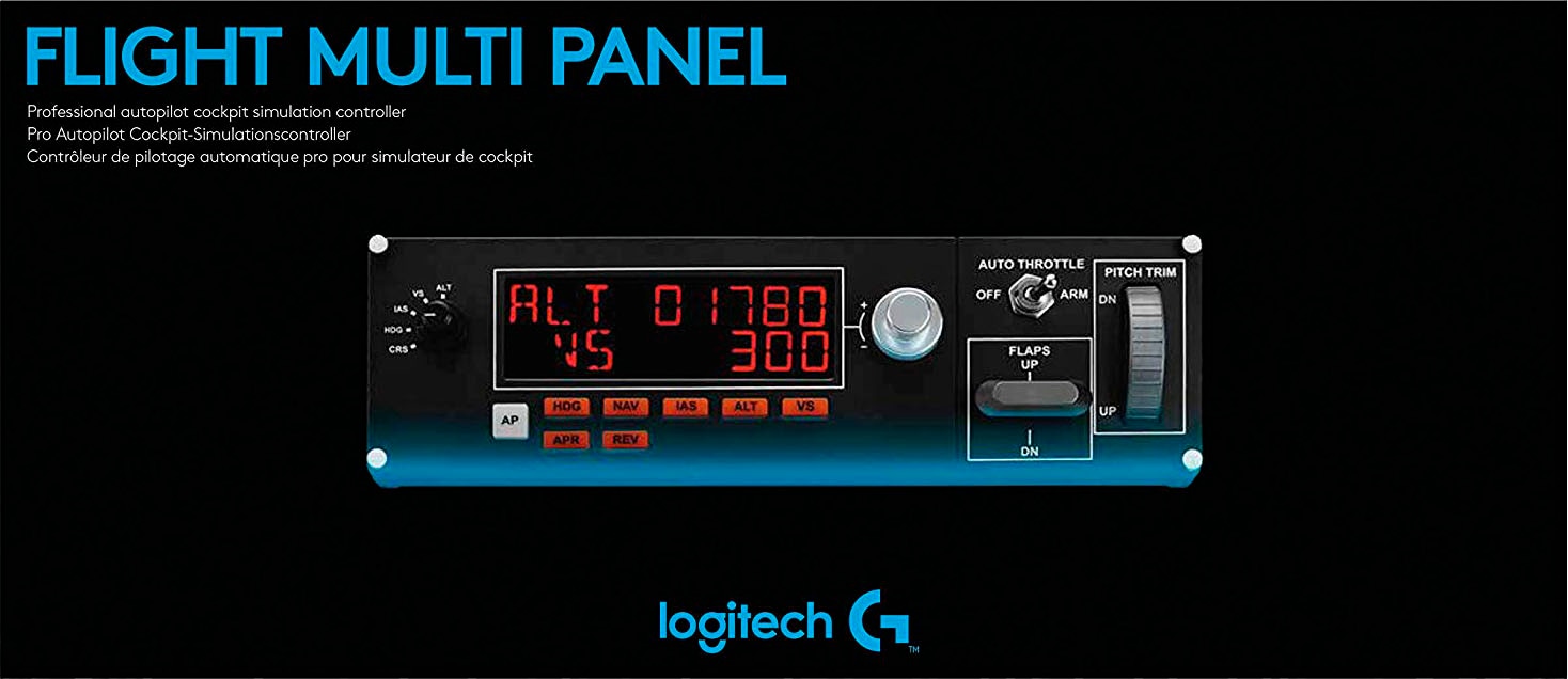 Logitech G Gaming-Adapter »Logitech G Saitek Pro Flight Multi Panel«, 1,8 cm