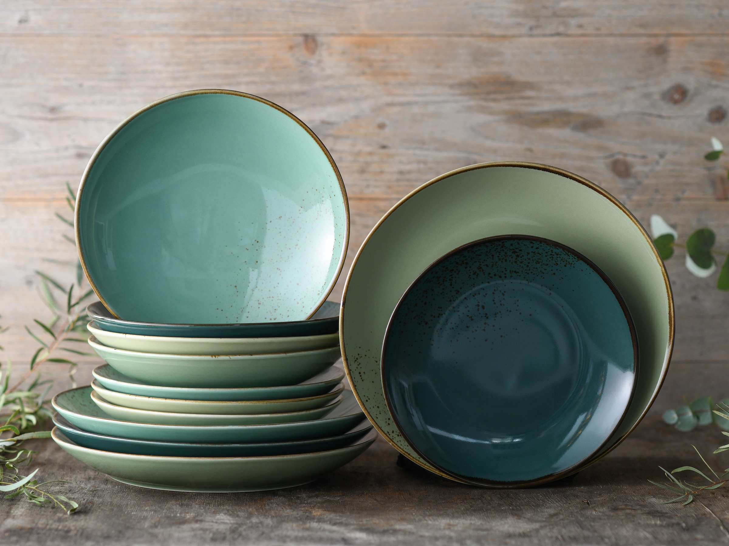CreaTable Tafelservice "Geschirr-Set NATURE COLLECTION" Service, handwerkli günstig online kaufen