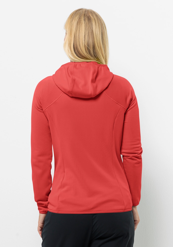 Jack Wolfskin Fleecejacke »KOLBENBERG HOODED FZ W«, mit Kapuze