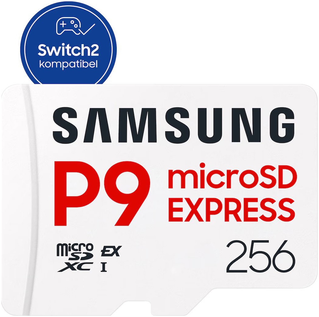 SAMSUNG Speicherkarte "P9 microSD Express", 256 GB, weiß, Speicherkarten