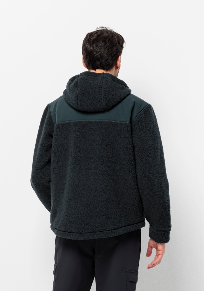Jack Wolfskin Fleecejacke »FELSLICHT HOODED JKT M«, mit Kapuze