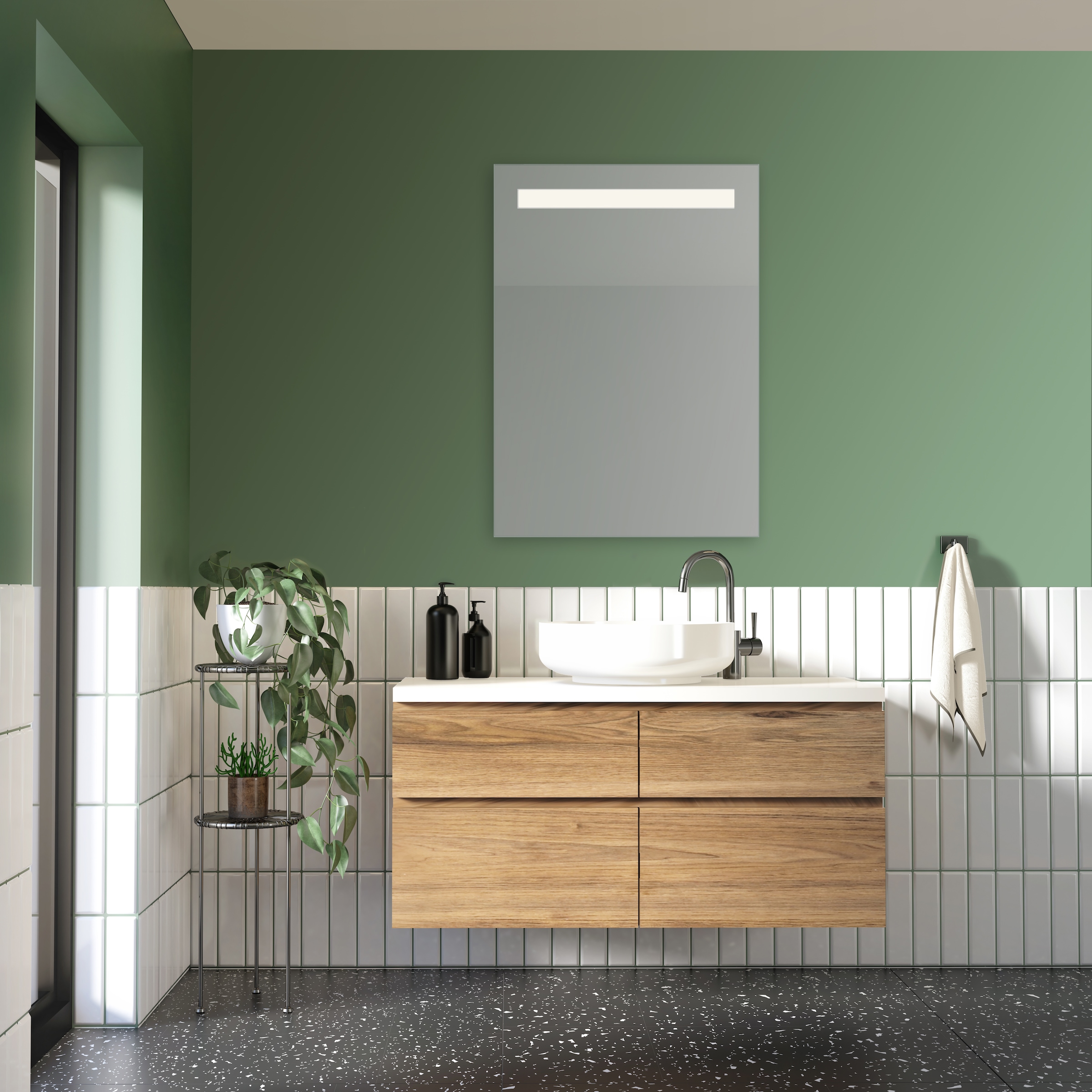 MIRRORS AND MORE LED-Lichtspiegel "Tabea" integrierte LED-Beleuchtung günstig online kaufen