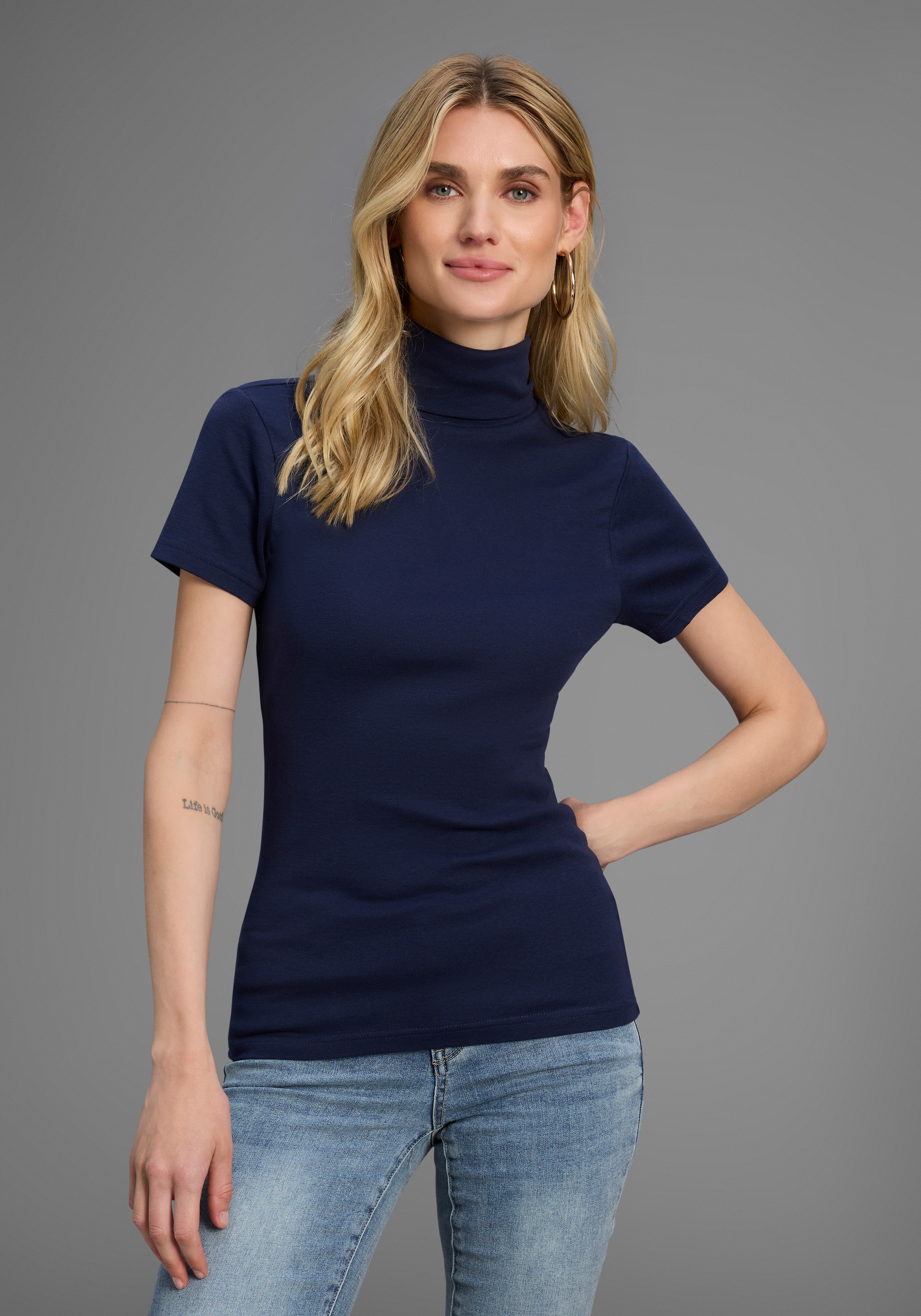 Flashlights Rollkragenshirt Packung, 2er-Pack, 2 Stk. eng geschnitten, aus günstig online kaufen