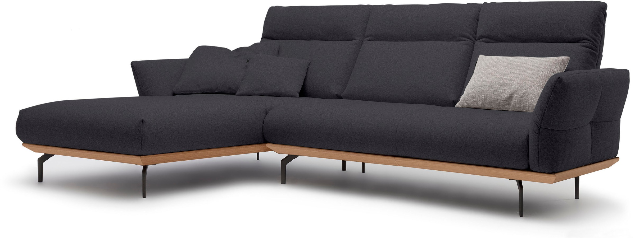 Creation BY ROLF BENZ Ecksofa "CR.460", Sockel in Eiche, Alugussfüße in umb günstig online kaufen