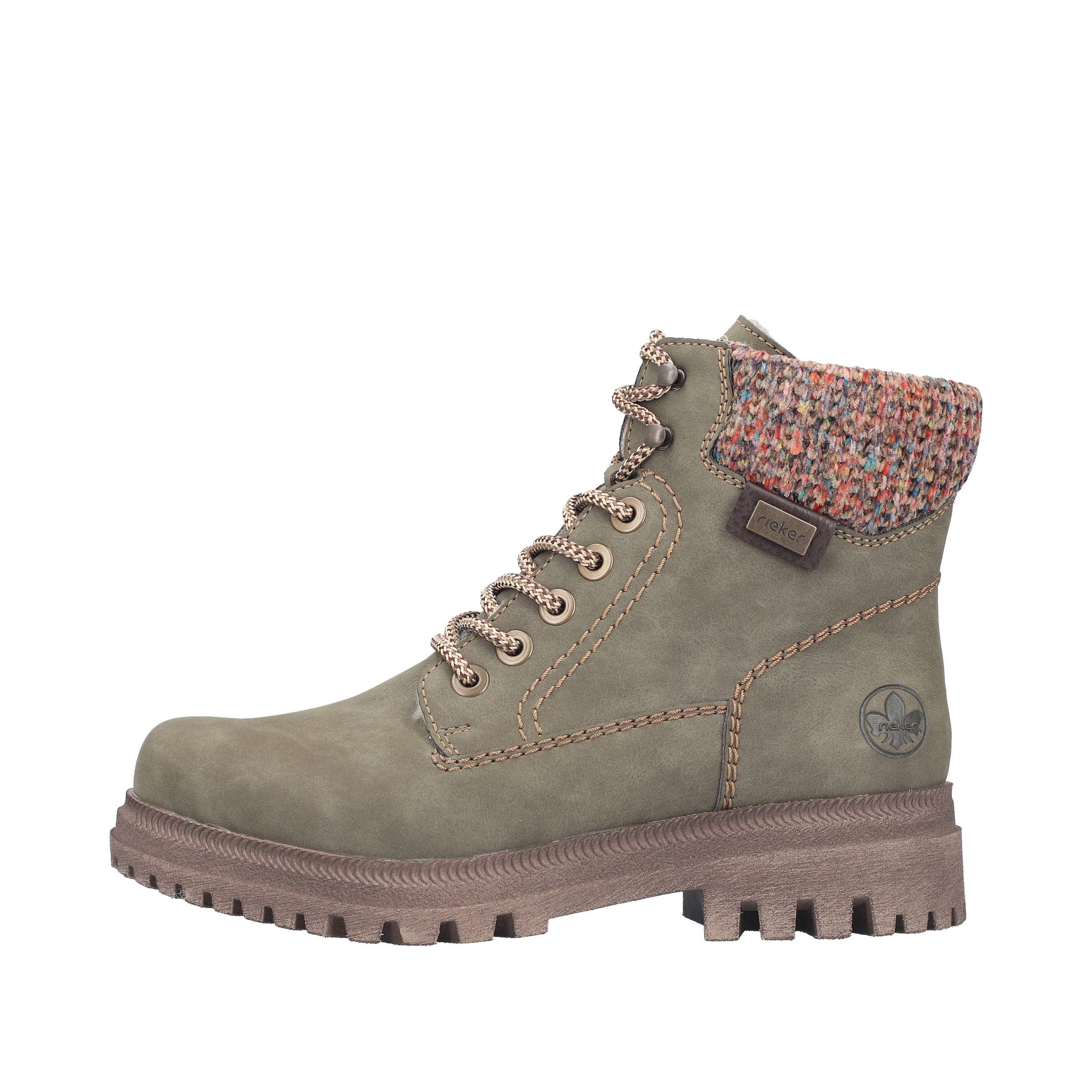 Rieker Winterboots  Schnürboots, Schnürstiefelette mit Strickrand
