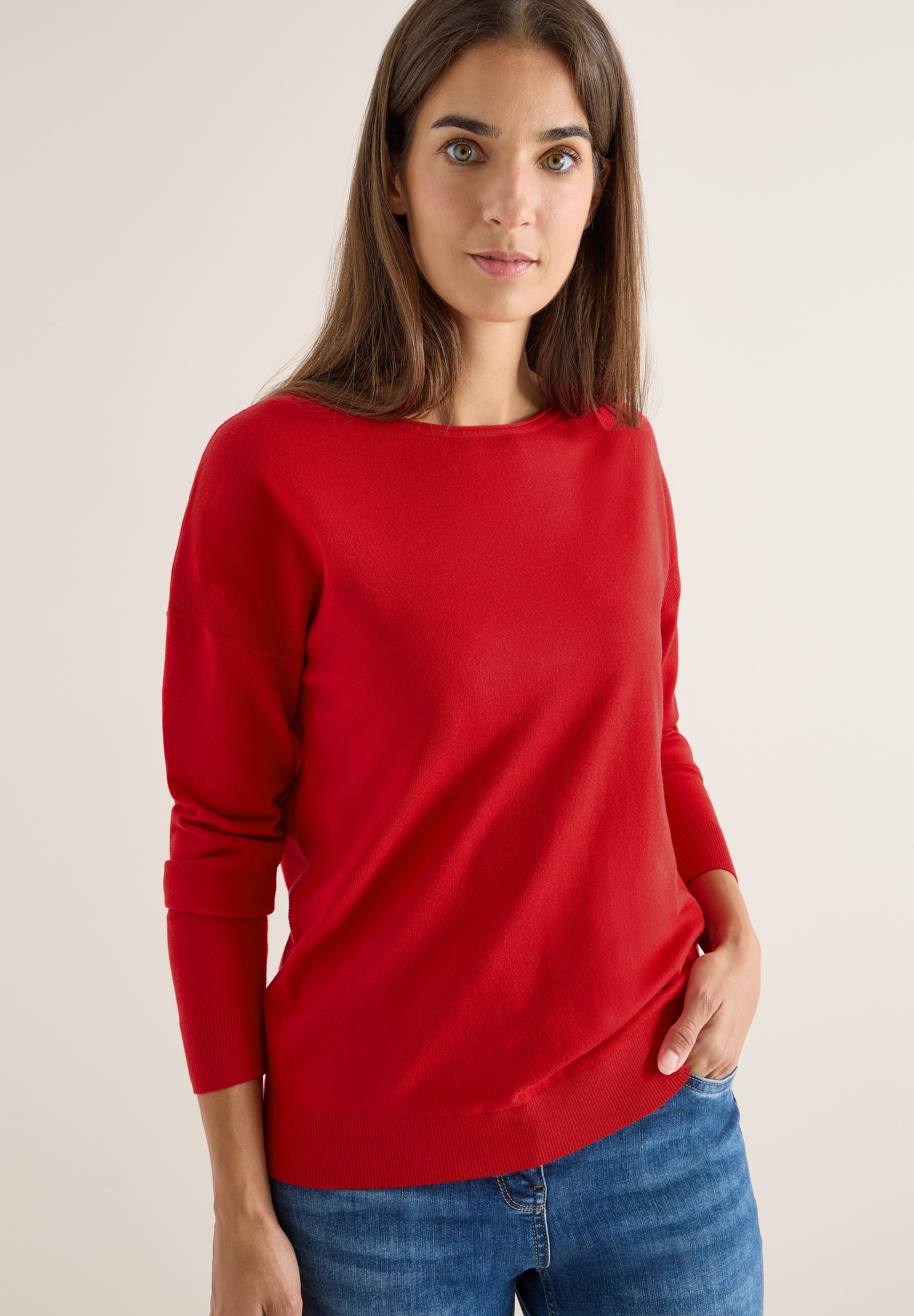 Cecil Strickpullover mit Strukturdetail günstig online kaufen