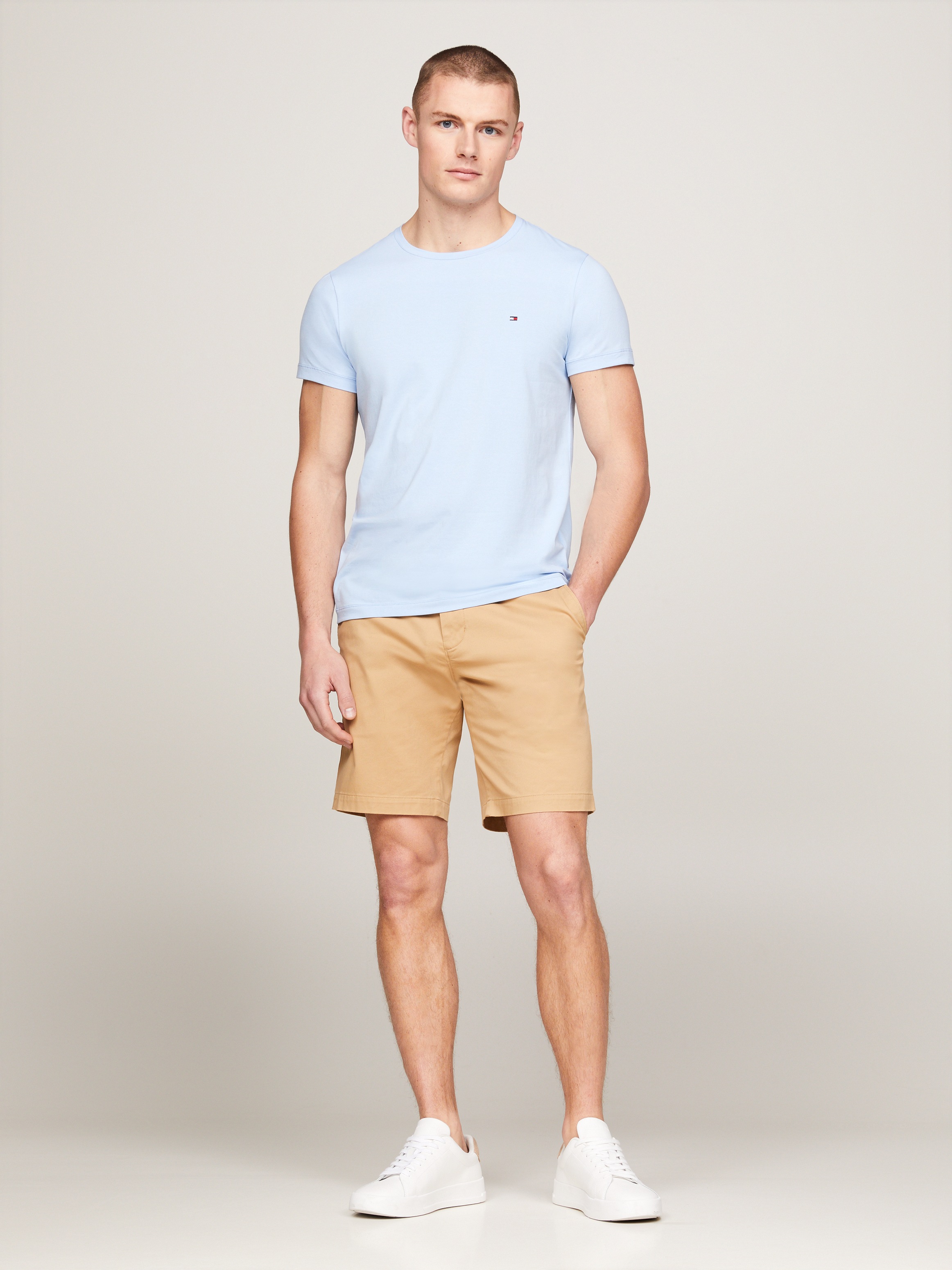 Tommy Hilfiger T-Shirt »STRETCH SLIM FIT TEE«, mit Rundhalsausschnitt