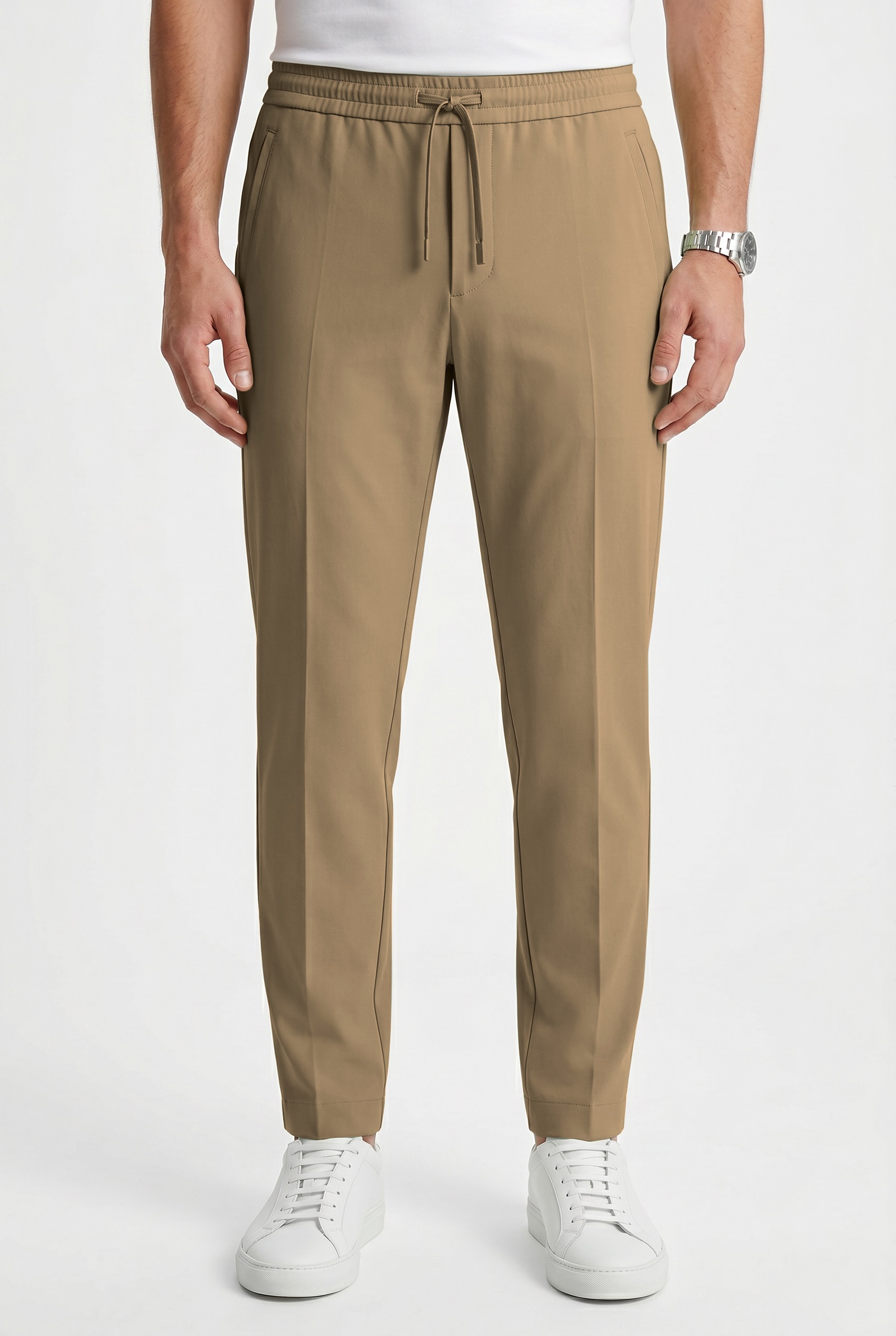 BOSS GREEN Stretch-Hose "T Flex" Tapered-fit Hose mit elastischem Bund und Kordelzug