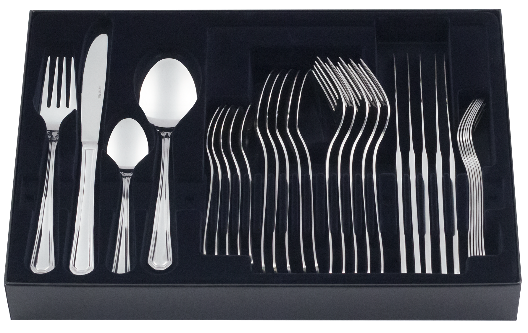 KING Besteck-Set »»Düsseldorf««, (Set, 31 tlg.), Besteck im zeitlosen Design, mit Besteck-Etui