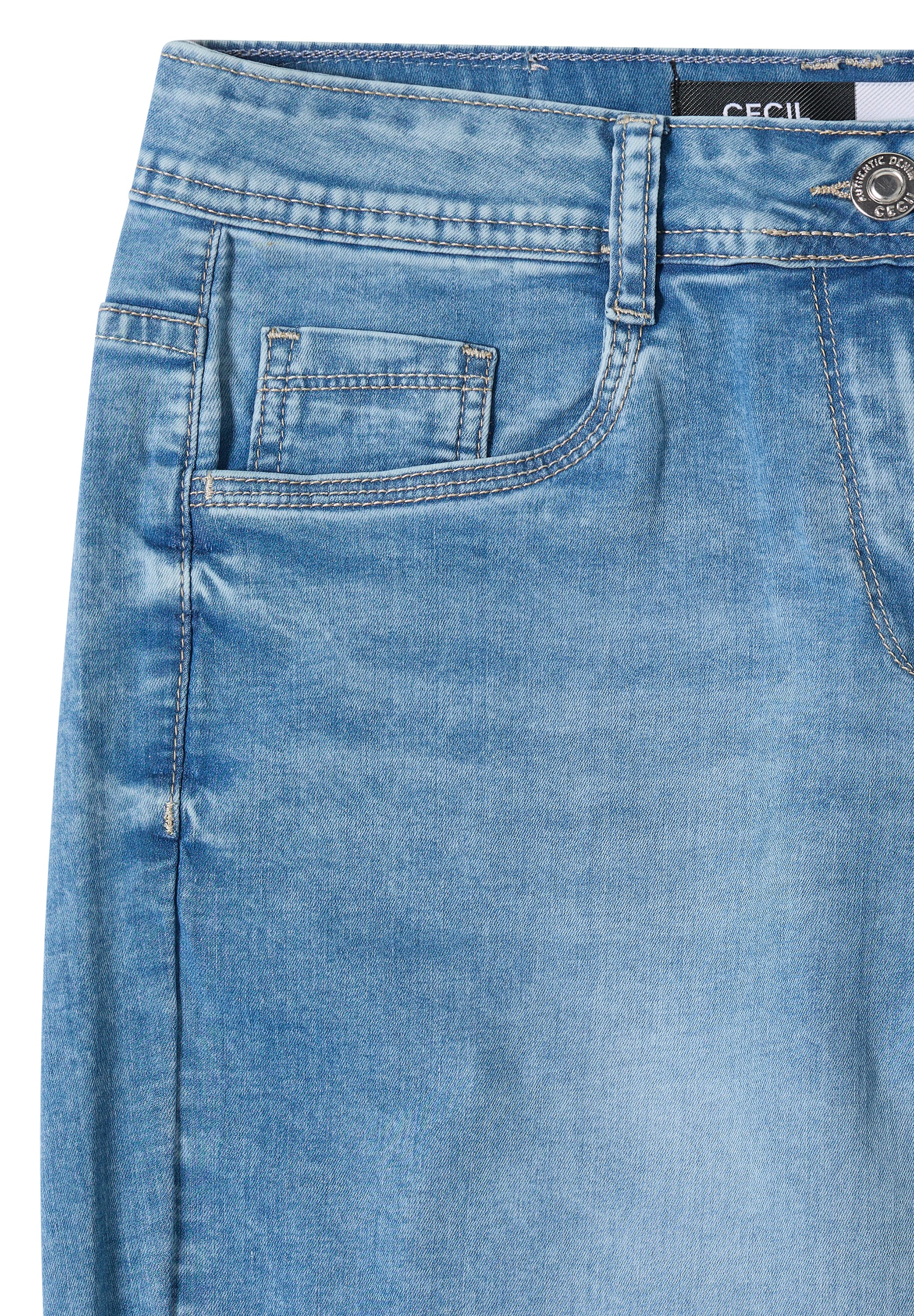 Cecil Loose-fit-Jeans in 3/4-Länge