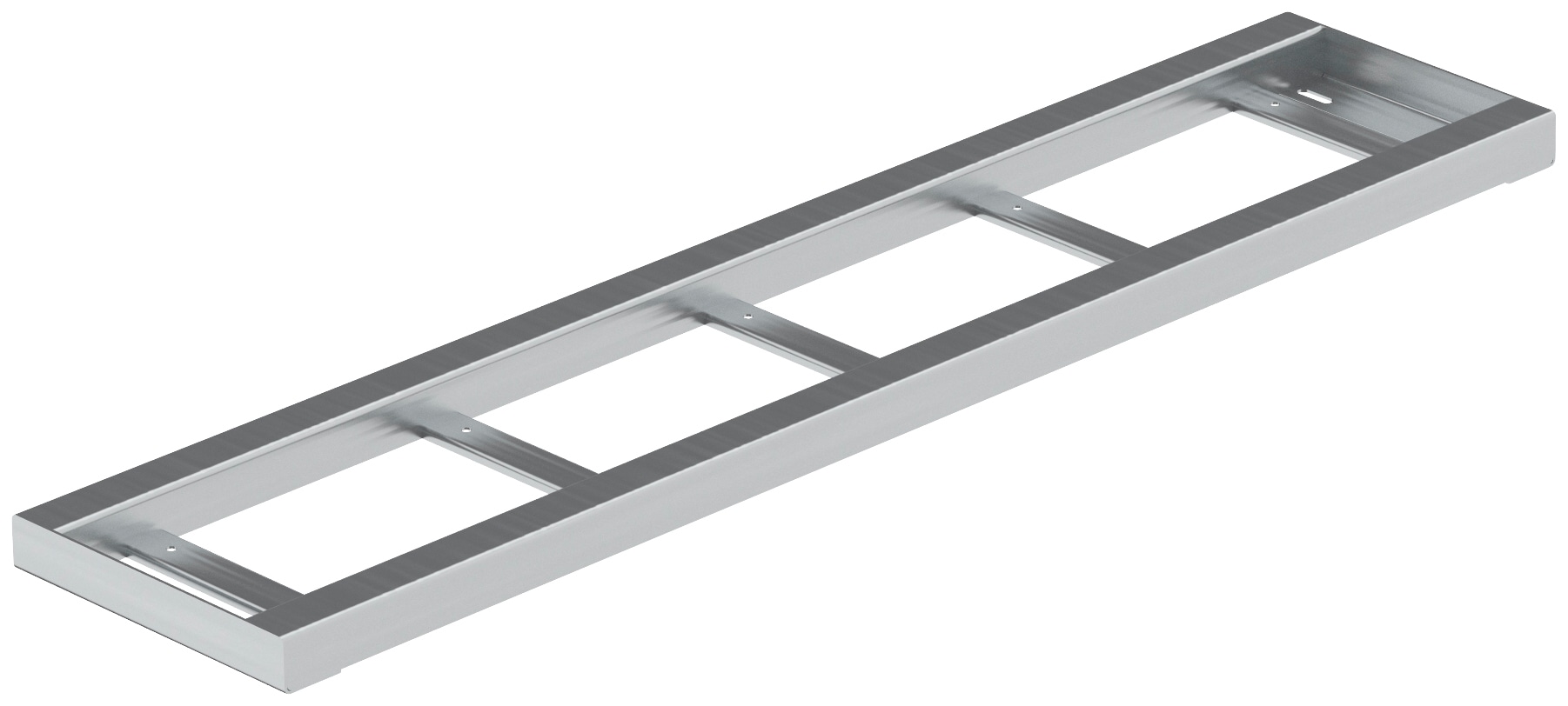 Metallstufe Gardentop, zum Einlegen von Holz oder WPC, BxTxH: 100x22x3 cm