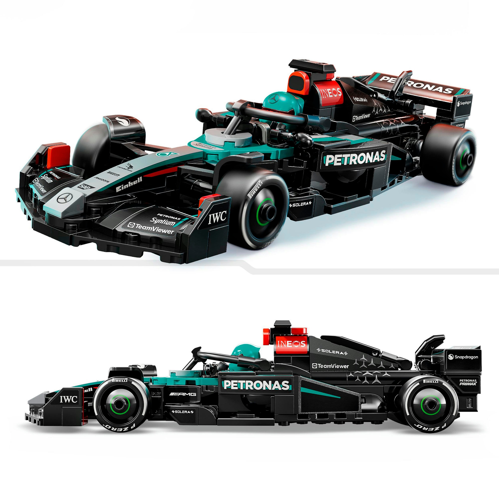 LEGO® Konstruktionsspielsteine »Mercedes-AMG F1® W15 Rennauto (77244), LEGO® Speed Champions«, (267 St.), Made in Europe