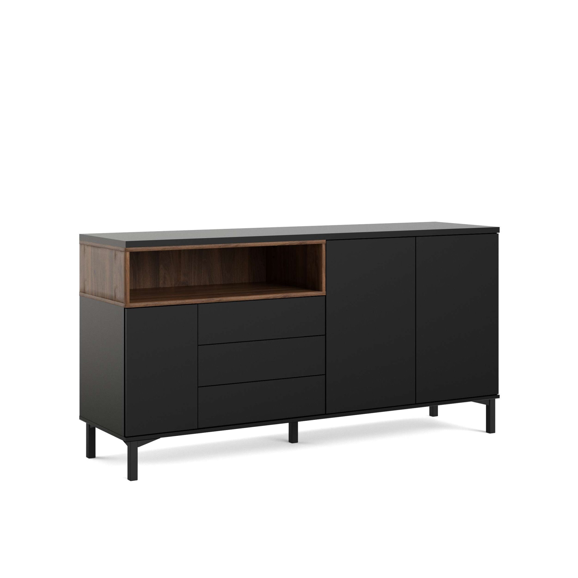 INOSIGN Sideboard »Roommers, Anrichte, Kommode, Stauraum«, Kommode, Breite 176 cm, Höhe 90 cm, 1 offenes Fach mit Rahmen-Optik