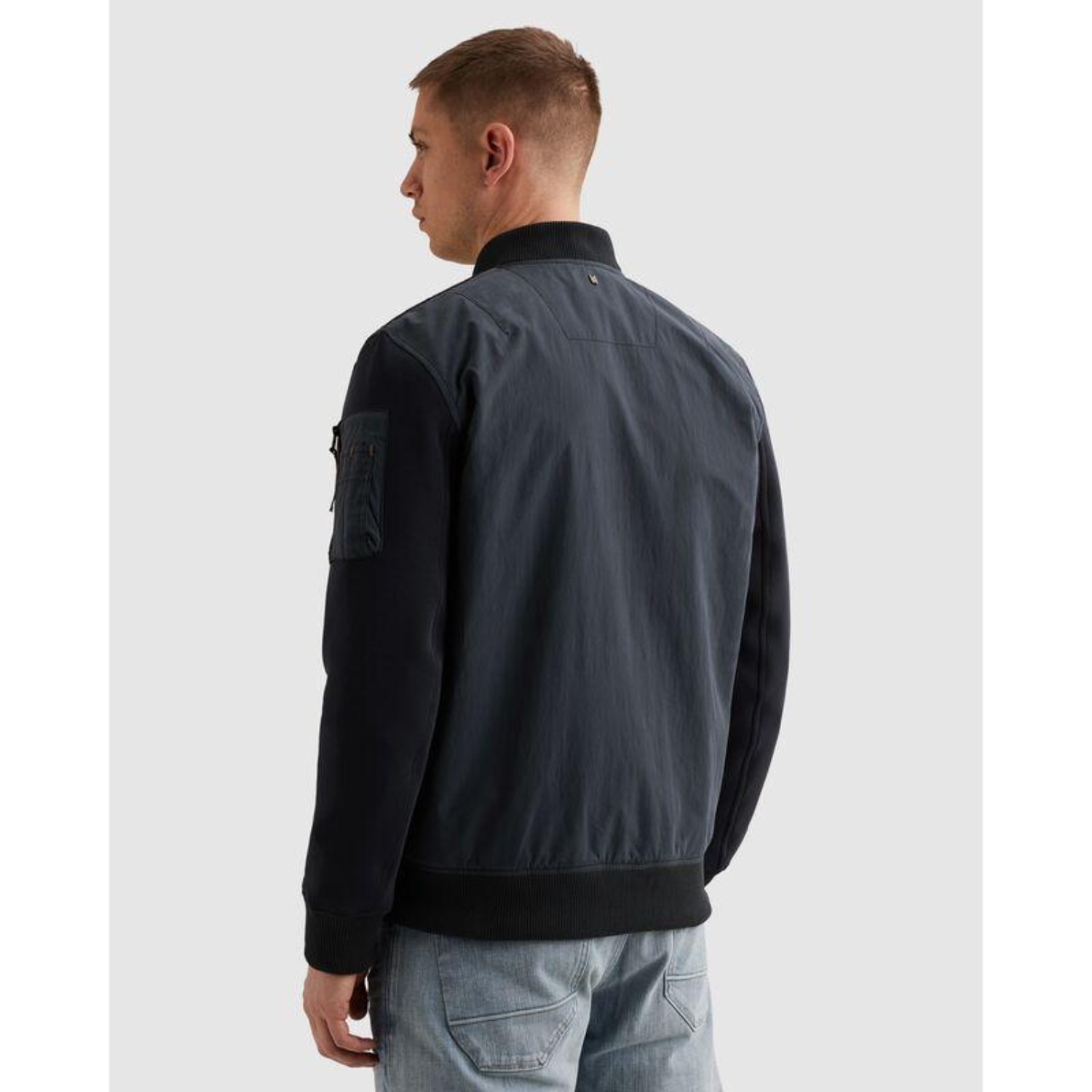 PME LEGEND Bomberjacke Ärmel aus Sweatware, Vorder- und Rückenteil aus Webw günstig online kaufen