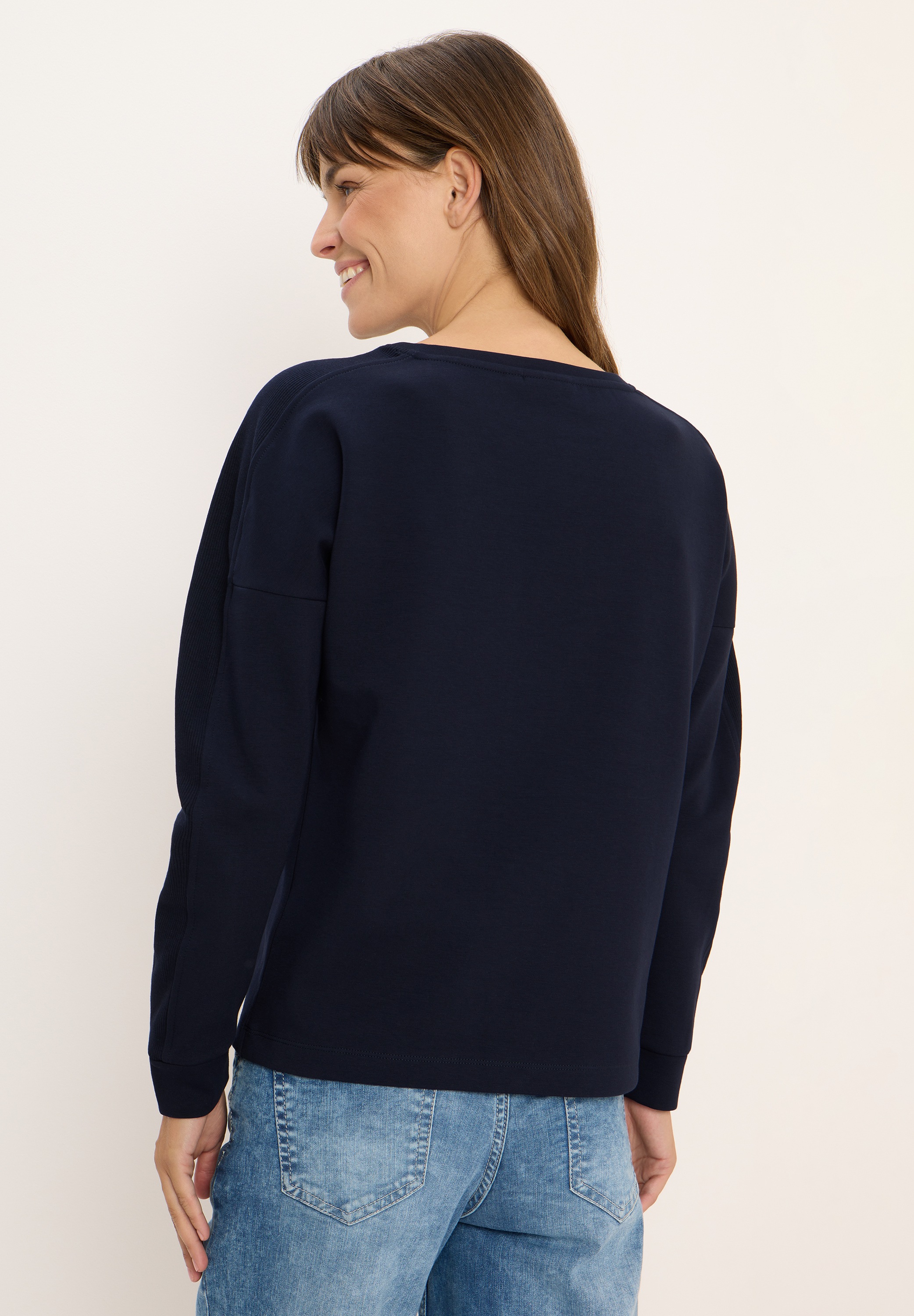 Cecil Langarmshirt, aus elastischem Materialmix günstig online kaufen
