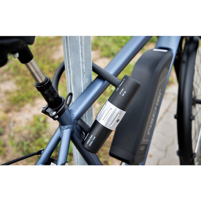 FISCHER Fahrrad Bügelschloss »FISCHER Bügelschloss inkl. Halterung«,  (Packung, 5 tlg., mit Halterung) auf Raten | BAUR