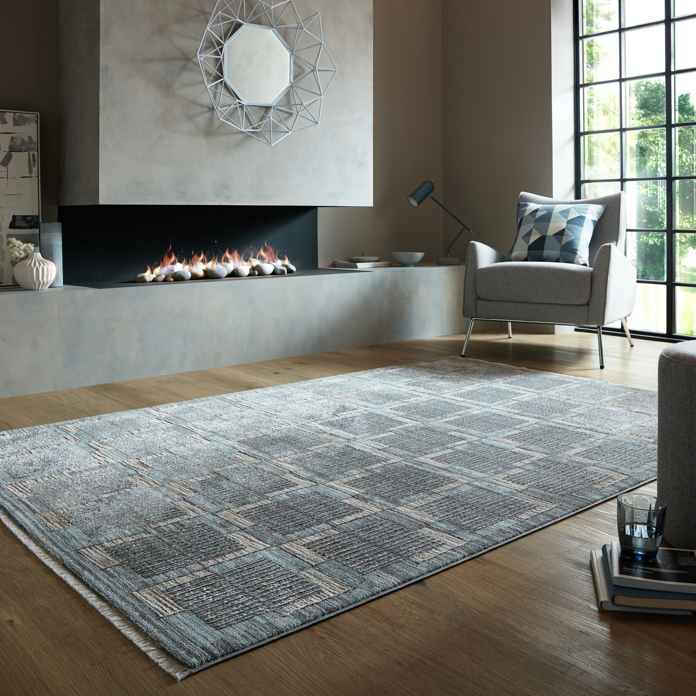 FLAIR RUGS Teppich "Evelyn Blocks" rechteckig 8 Höhe Flor mit Glanzeffekt günstig online kaufen