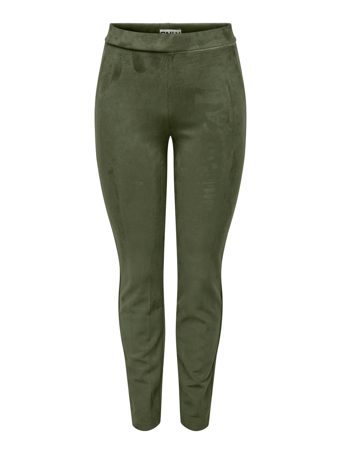 ONLY Jeggings "ONLANGALINE HW FAUX SUEDE LEGGING CC PNT", in Wildleder Opti günstig online kaufen