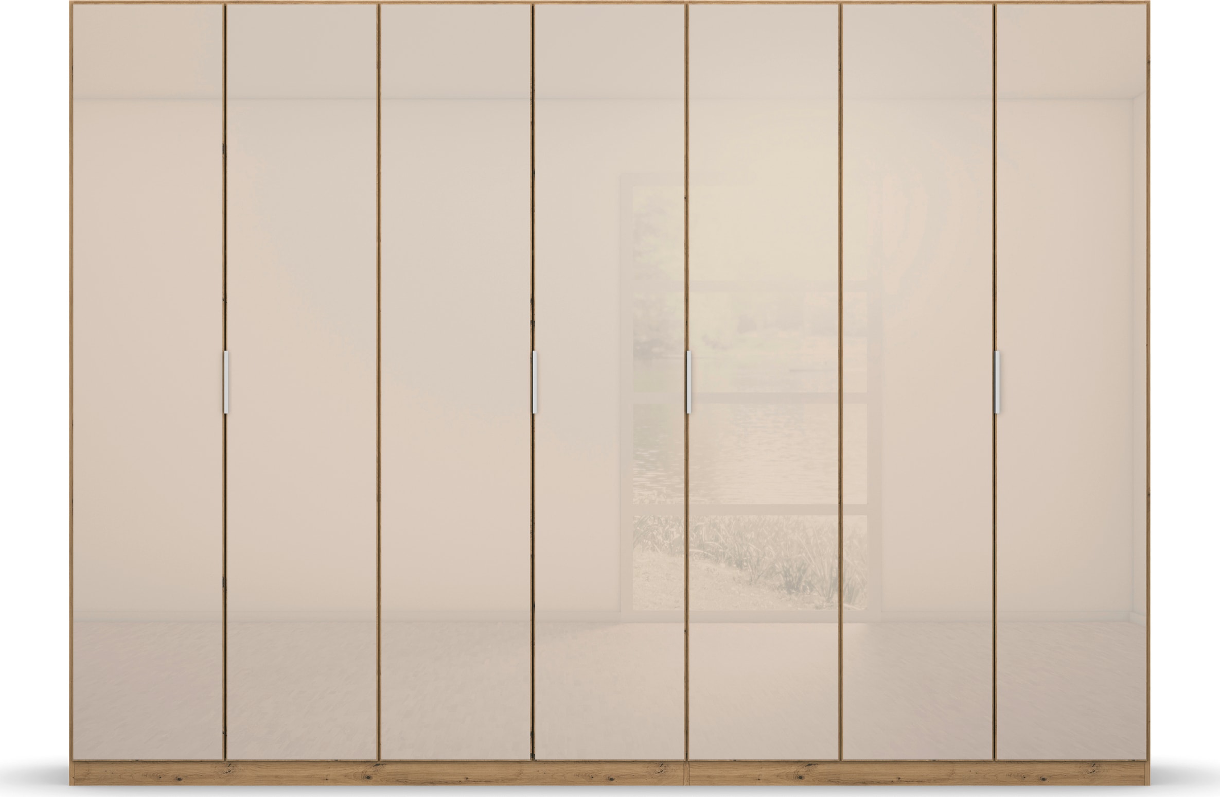 rauch Drehtürenschrank »Kleiderschrank Schrank Garderobe KOLUNA mit hochwertiger Glasfront«, inkl. 2 Innenschubladen sowie extra Einlegeböden MADE IN GERMANY