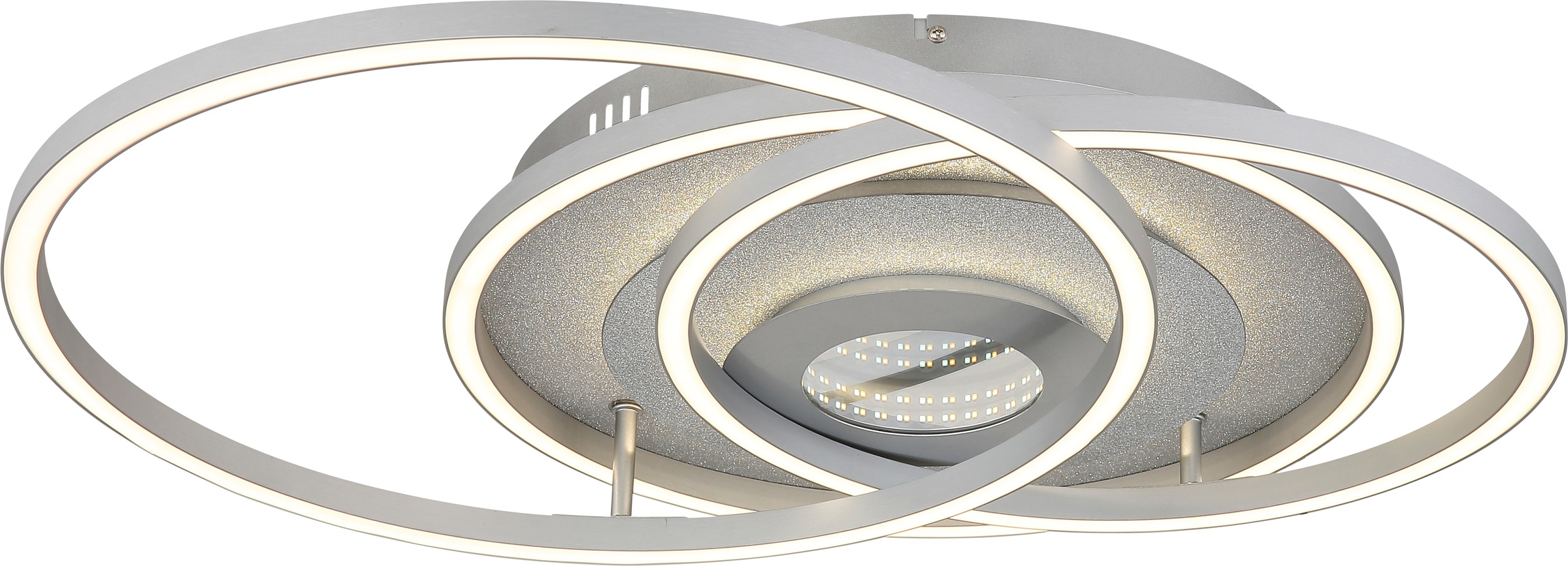 GLOBO LIGHTING Deckenleuchte »MILES« LED-Modul 1 Stk. LED-Deckenleuchte mit 3D-Effekt, dimmbar, modern & hell