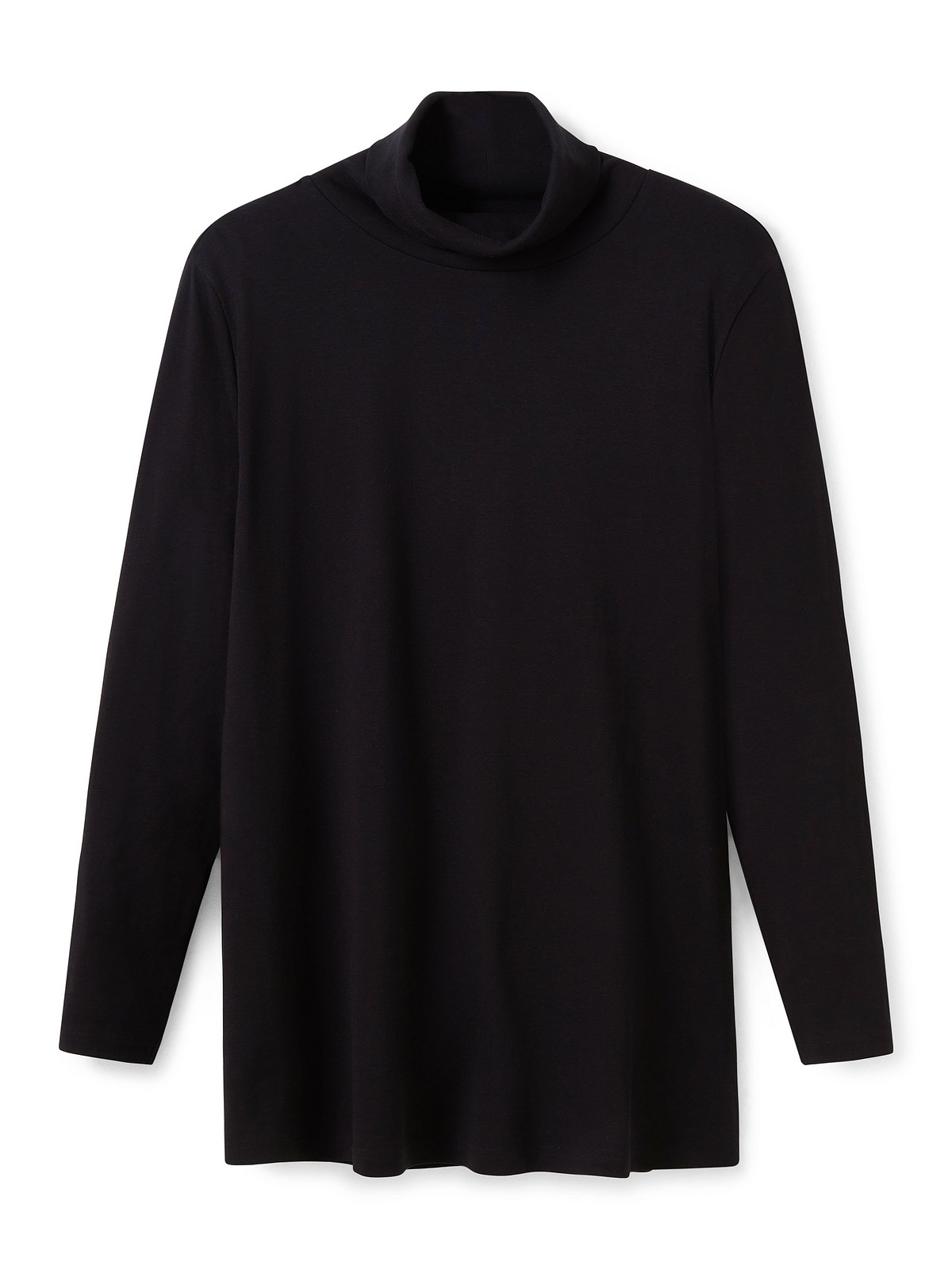 Sheego Langarmshirt »Große Größen«, mit Rollkragen, in A-Linie