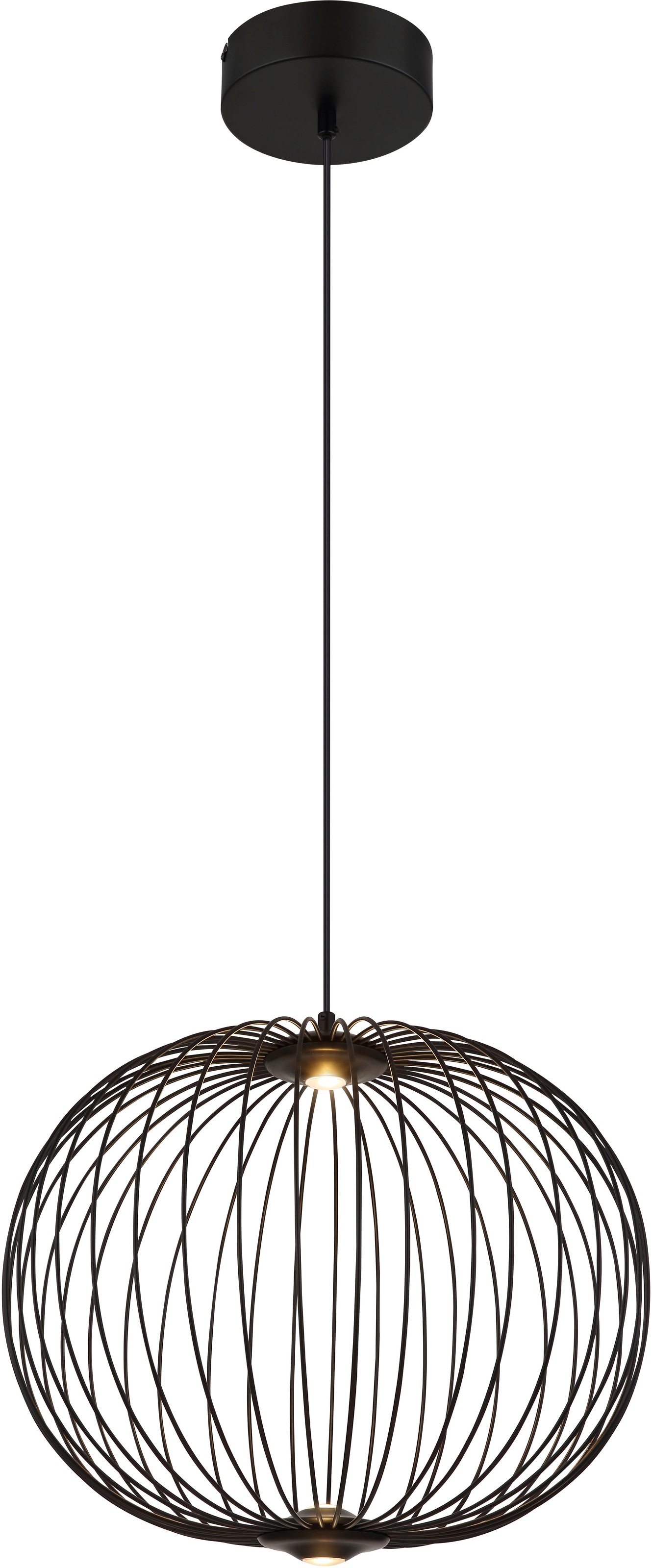 GLOBO LIGHTING Hängeleuchte »GALWAY« LED-Modul 1 Stk. Warmweiß Hängelampe Metallstäbe 3 Stufen DM 50cm Esszimmer