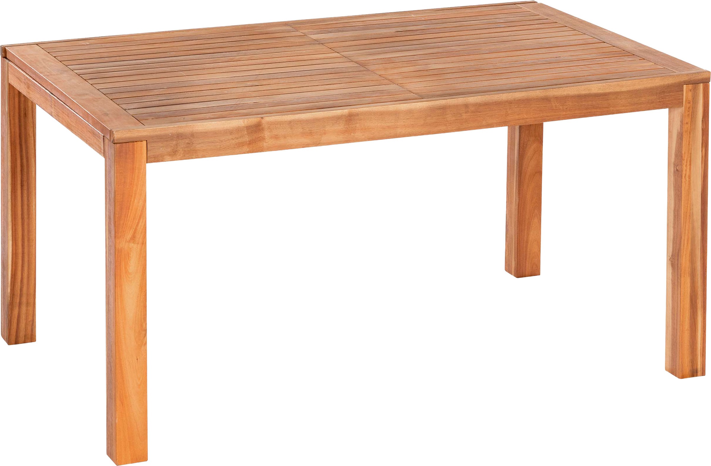 MERXX Garten-Essgruppe »Batavia« Set, 7 tlg. inkl. 6 Stapelsessel, 1 Ausziehtisch