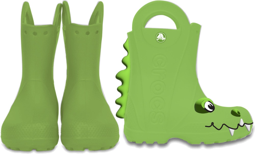Crocs Gummistiefel »Handle It Rain Duke K«, Regenstiefel, Matschstiefel mit Dino Drachen Motiv
