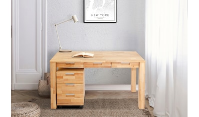 Home affaire Schreibtisch »Robi«, aus massiv geölter Buche, keilverzinkte... kaufen
