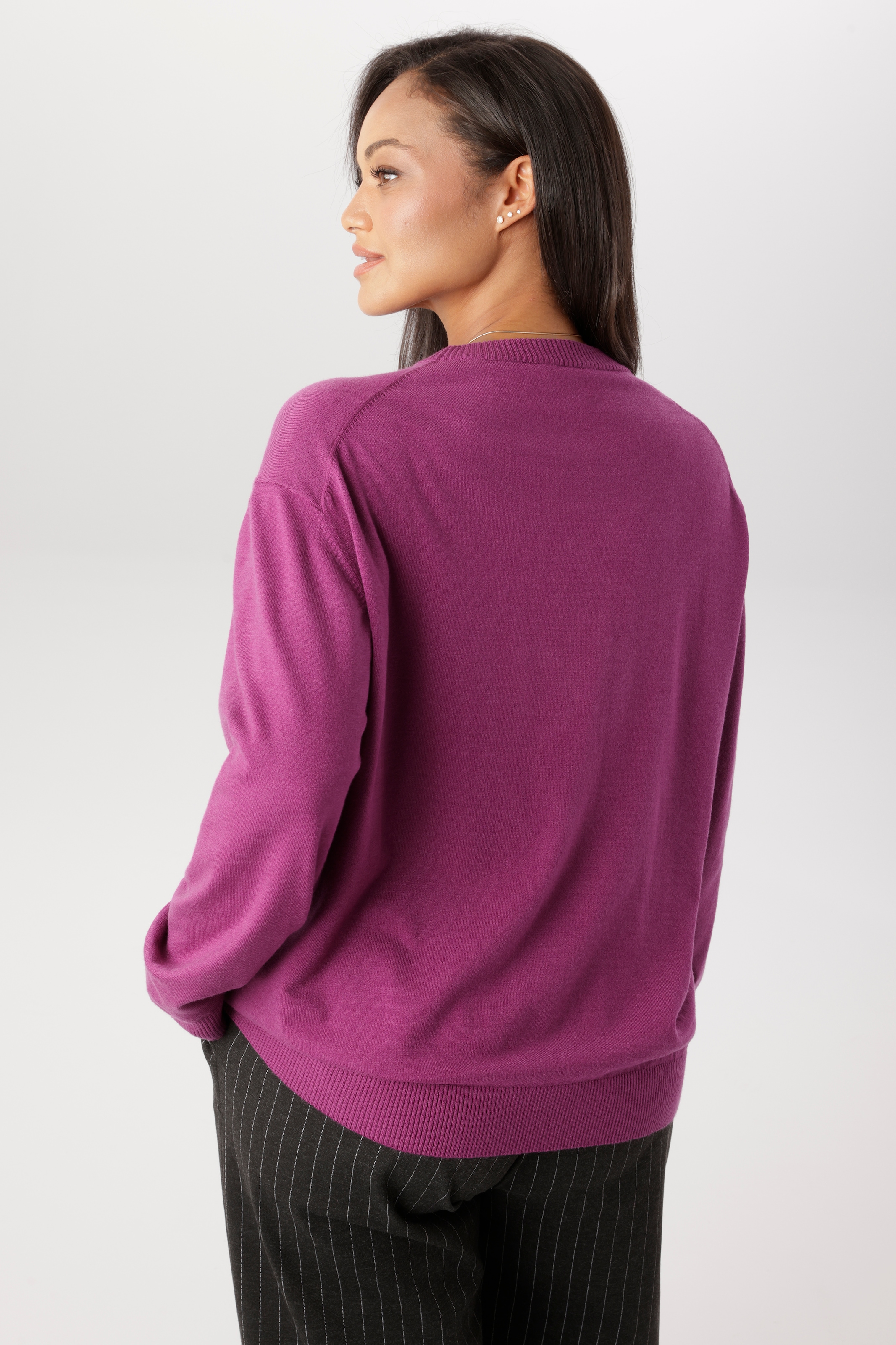 Aniston PLUS Rundhalspullover aus weicher Viskosemischung - NEUE KOLLEKTION