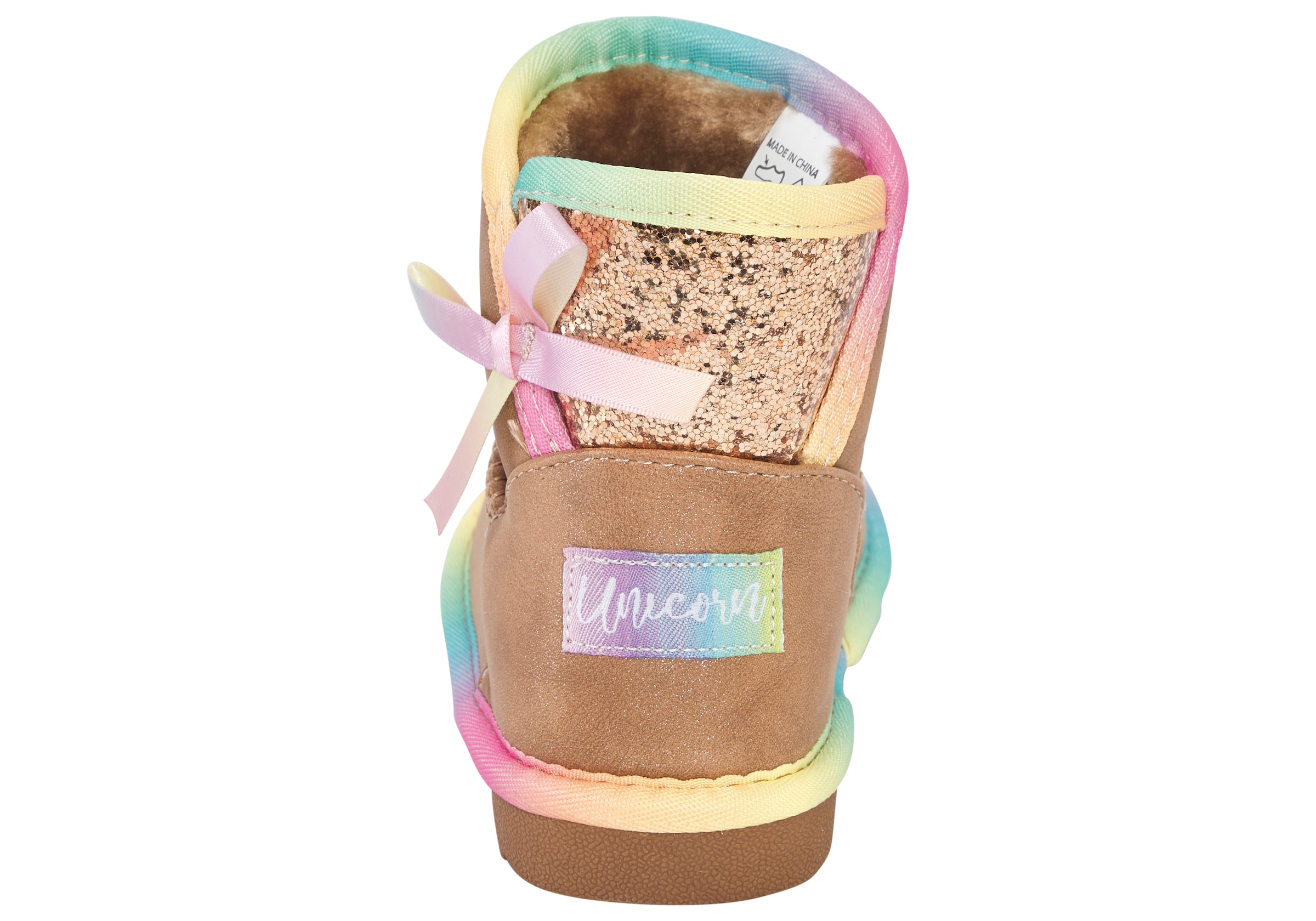 Disney Schlupfboots »UNICORN«  Winterschuhe, Winterboots, Snowboots, Schlupfstiefel, gefüttert