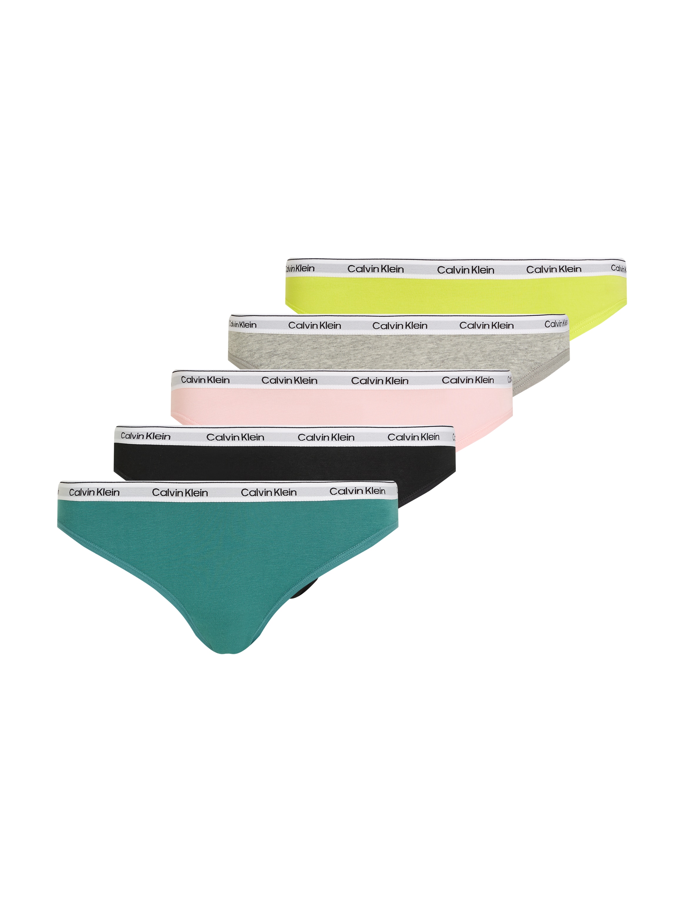 Calvin Klein Underwear Bikinislip »5 PACK BIKINI (LOW-RISE)«, (Packung, 5 St., 5er-Pack), mit Logobund