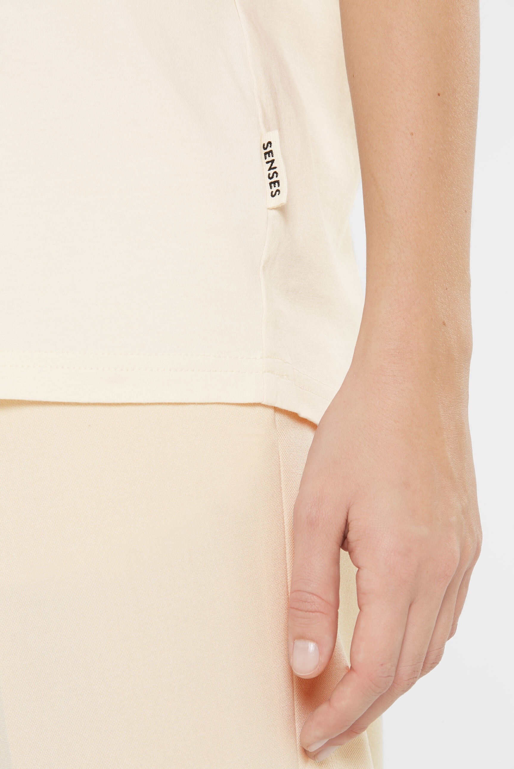 SENSES.THE LABEL Rundhalsshirt, aus Baumwolle