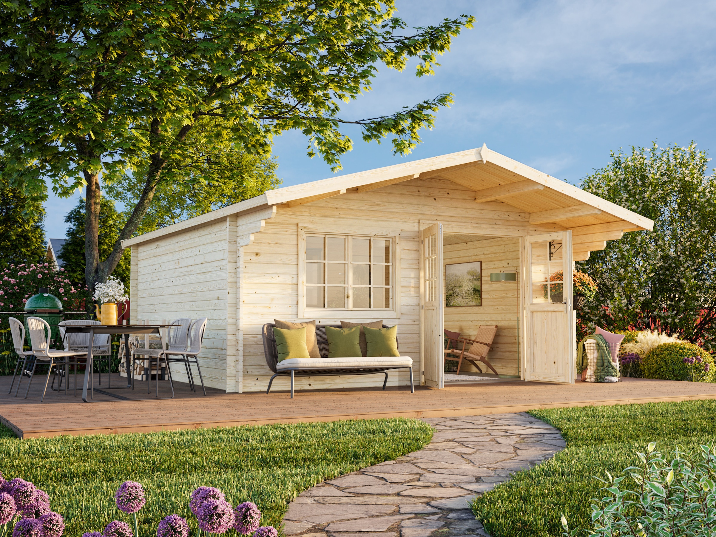 Palmako Gartenhaus »Britta« verschiedene Farben