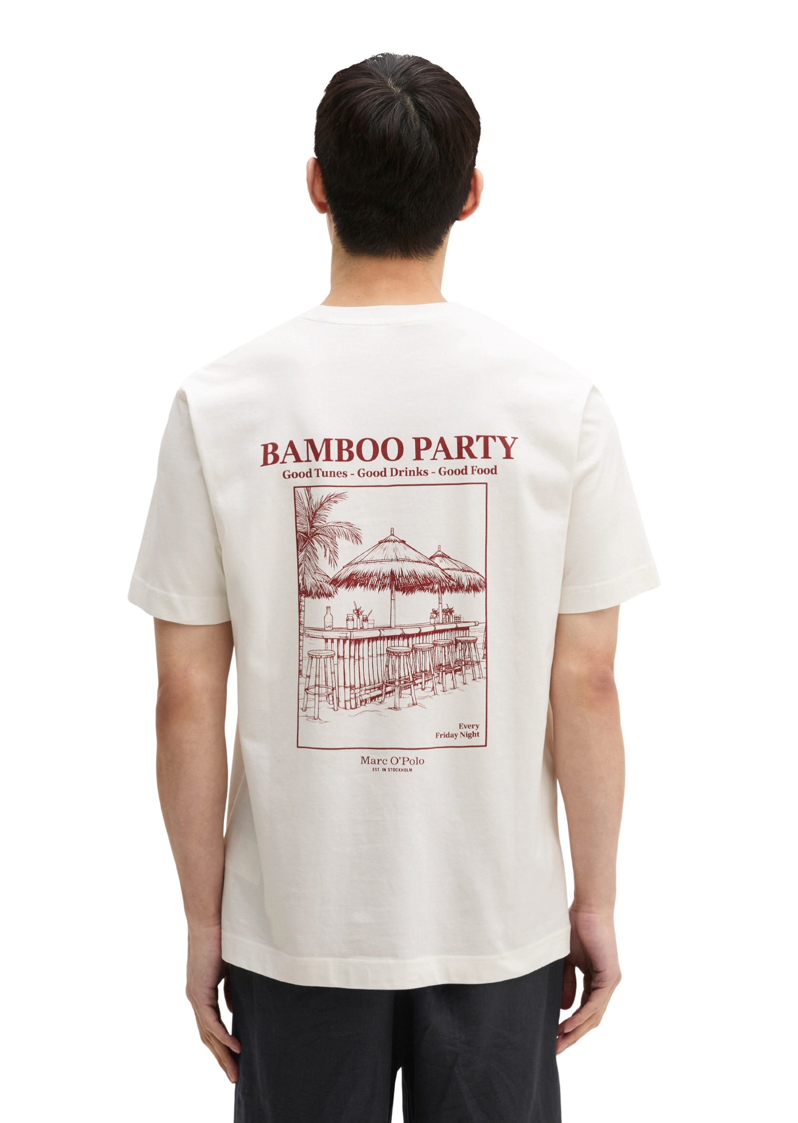 Marc O'Polo T-Shirt »mit sommerlichem Rückenprint«