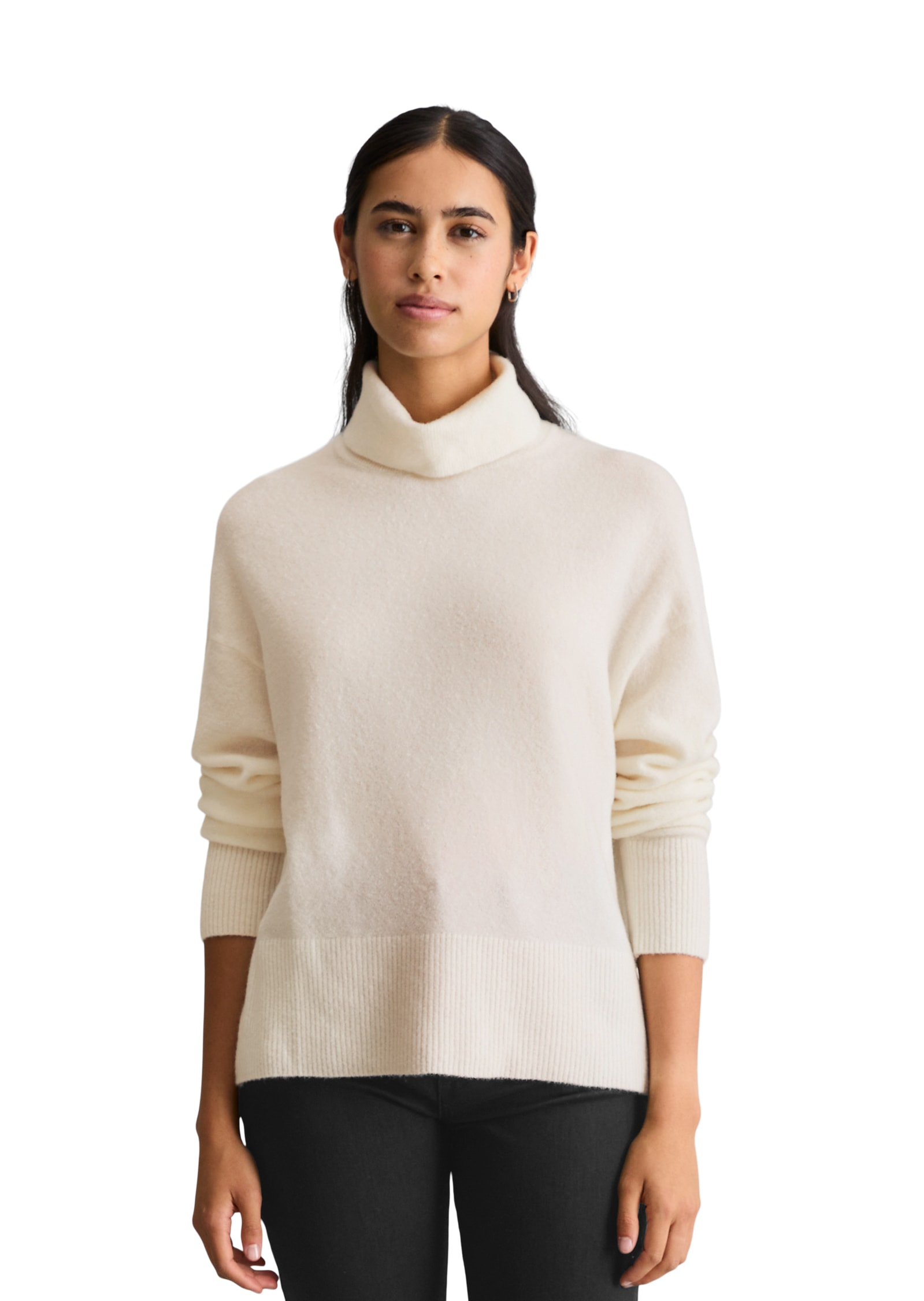 Marc O'Polo DENIM Rollkragenpullover »relaxed aus softem Schurwolle-Mix«